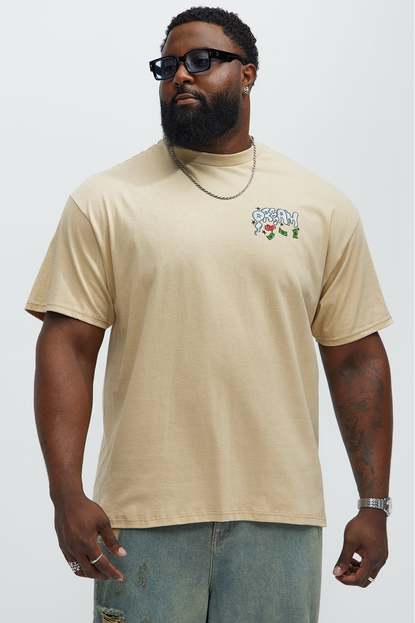 Deadly Dreams Short Sleeve Tee - Natural Fashion Nova