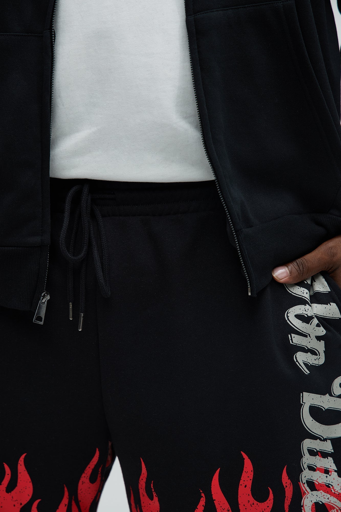 Von Dutch Fire Sweatshorts - Black Fashion Nova
