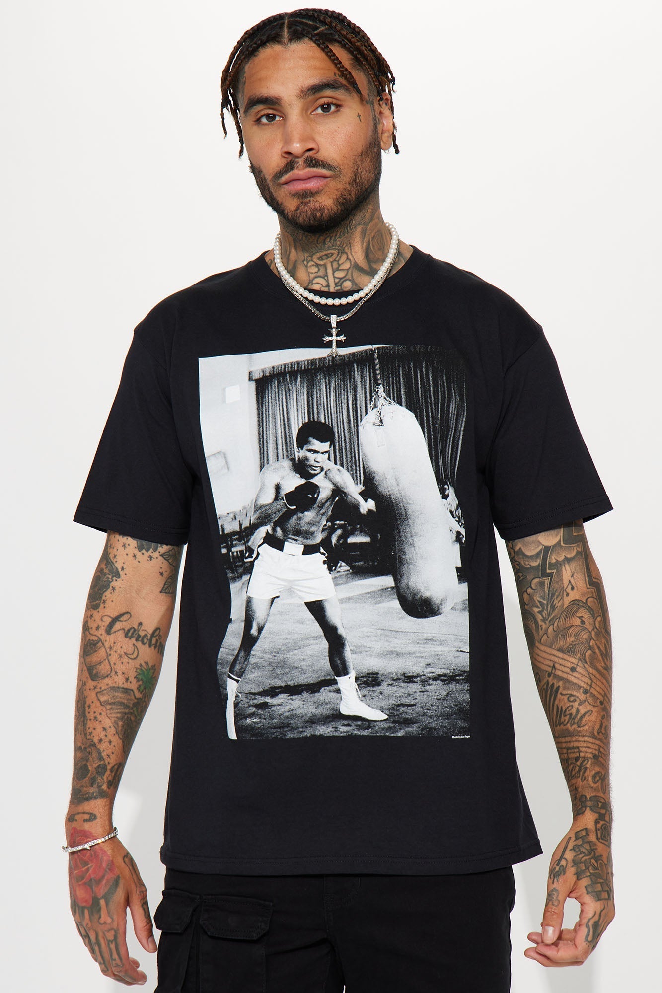 Ali Jab Cross Short Sleeve Tee - Black Fashion Nova