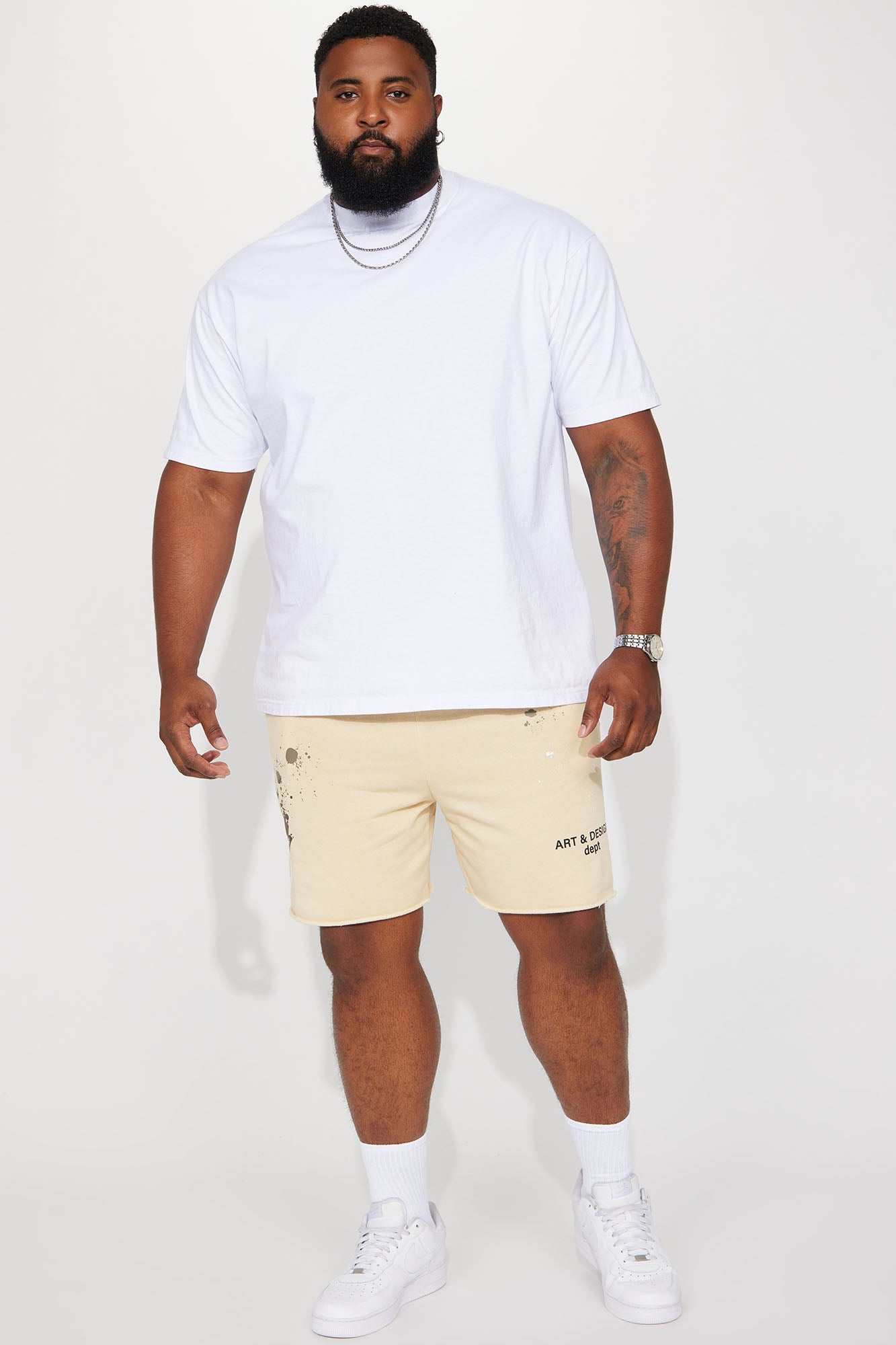 Art And Design Dept Shorts - Tan Fashion Nova