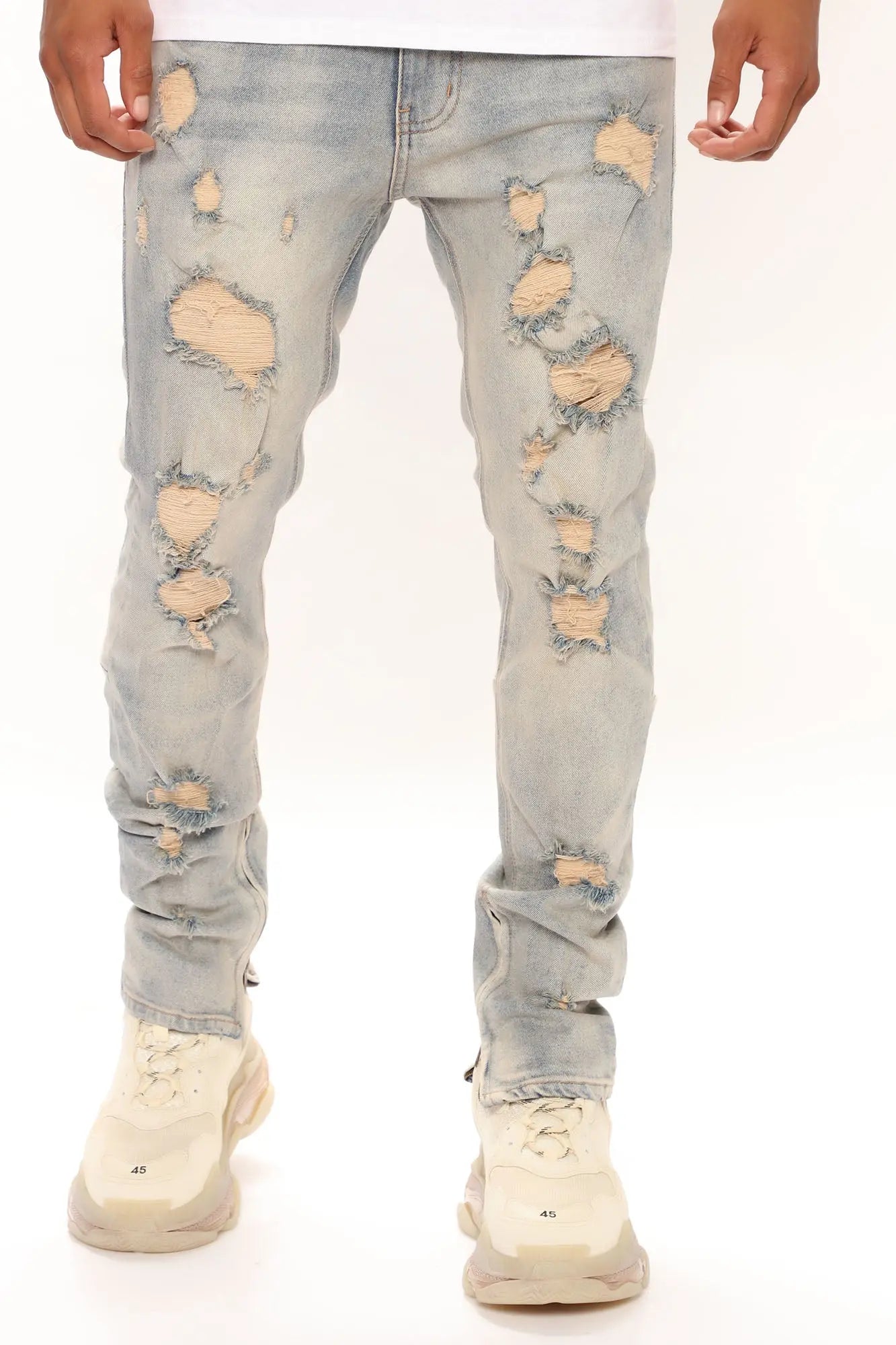 Stay Positive Skinny Jean - Light Blue Wash Fashion Nova