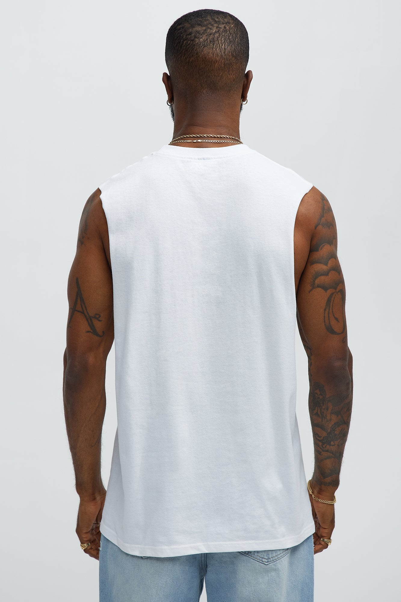 Vibe Happy Hour Muscle Tee - White Fashion Nova