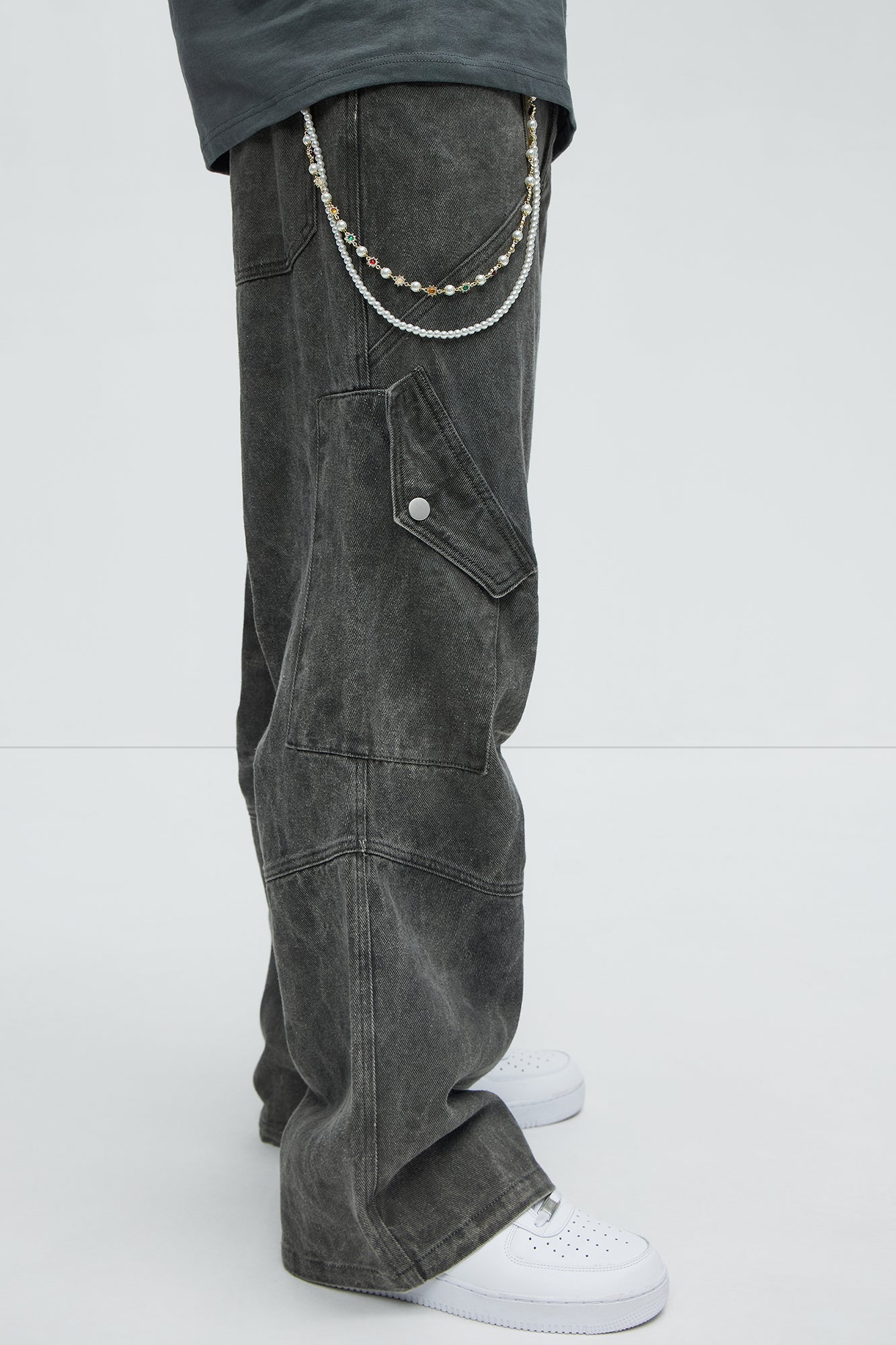Wantagh Beaded Pants Chain - Gold Fashion Nova