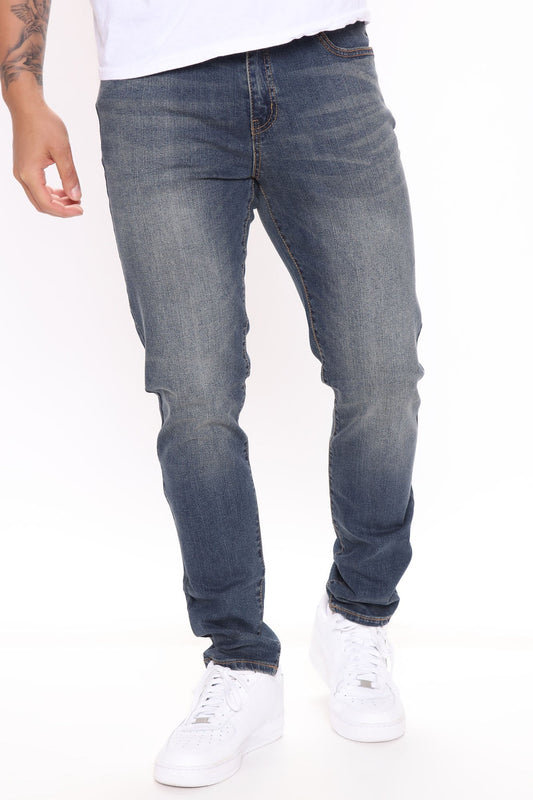 Cornell Skinny Jeans - Vintage Blue Wash Fashion Nova
