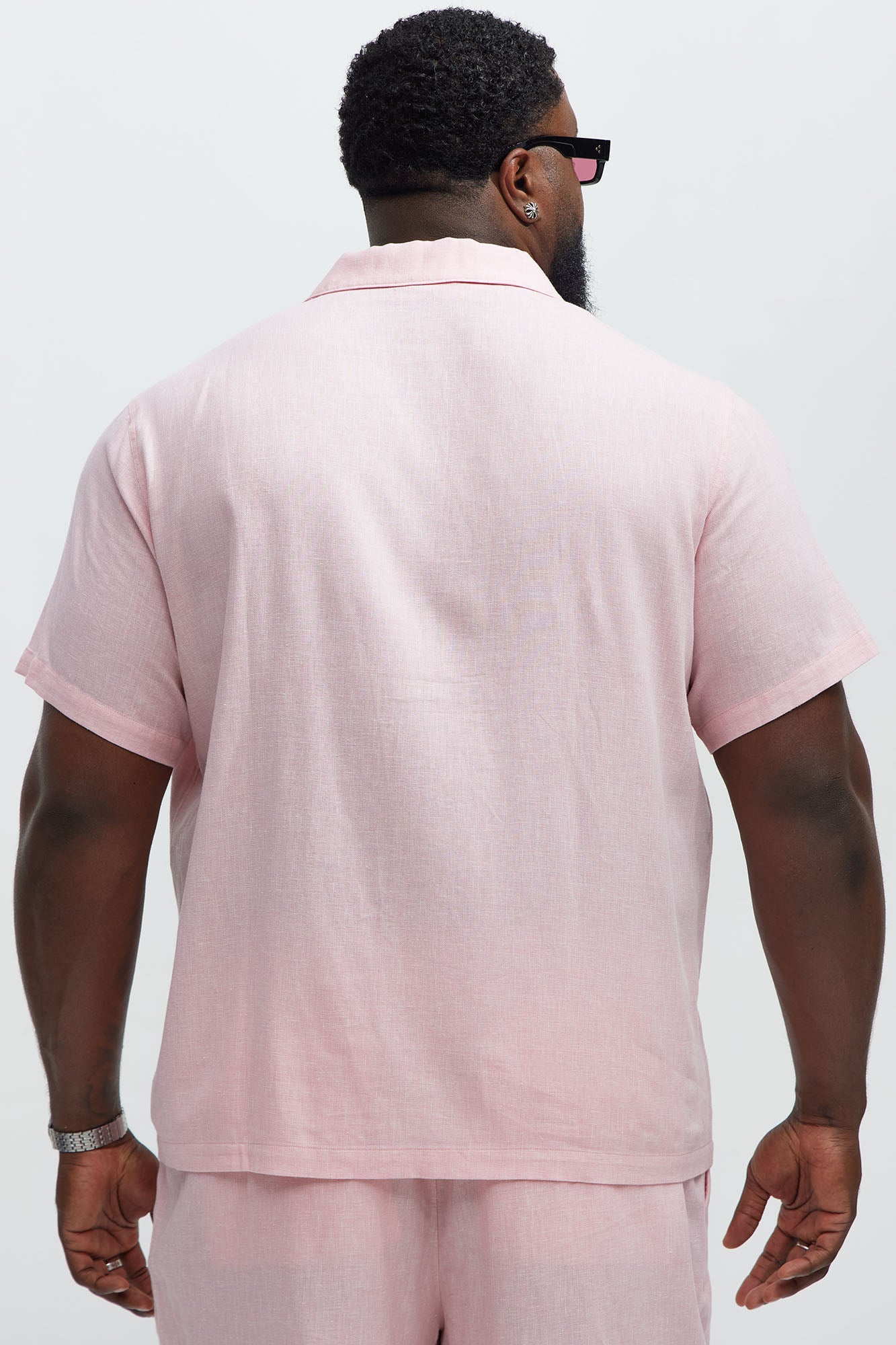Bahamas Linen Shirt - Pink Fashion Nova