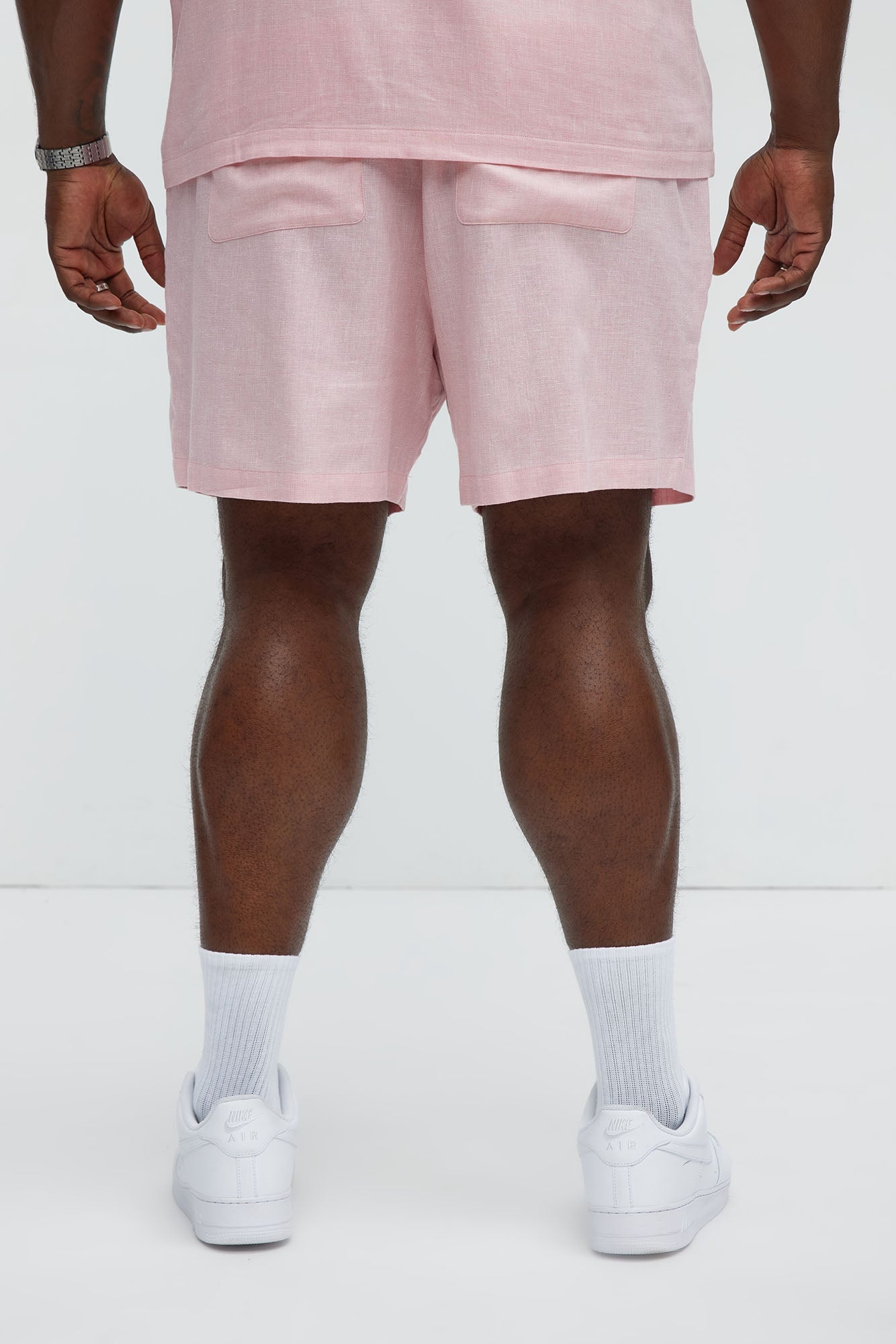Bahamas Linen Shorts - Pink Fashion Nova
