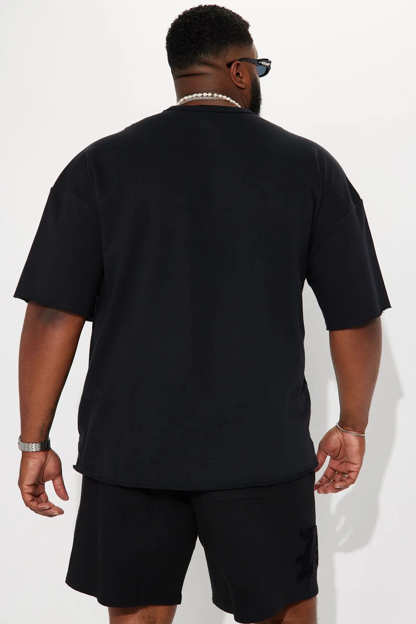 I Like How It Looks Oversized Terry Short Sleeve Tee - Black Fashion Nova