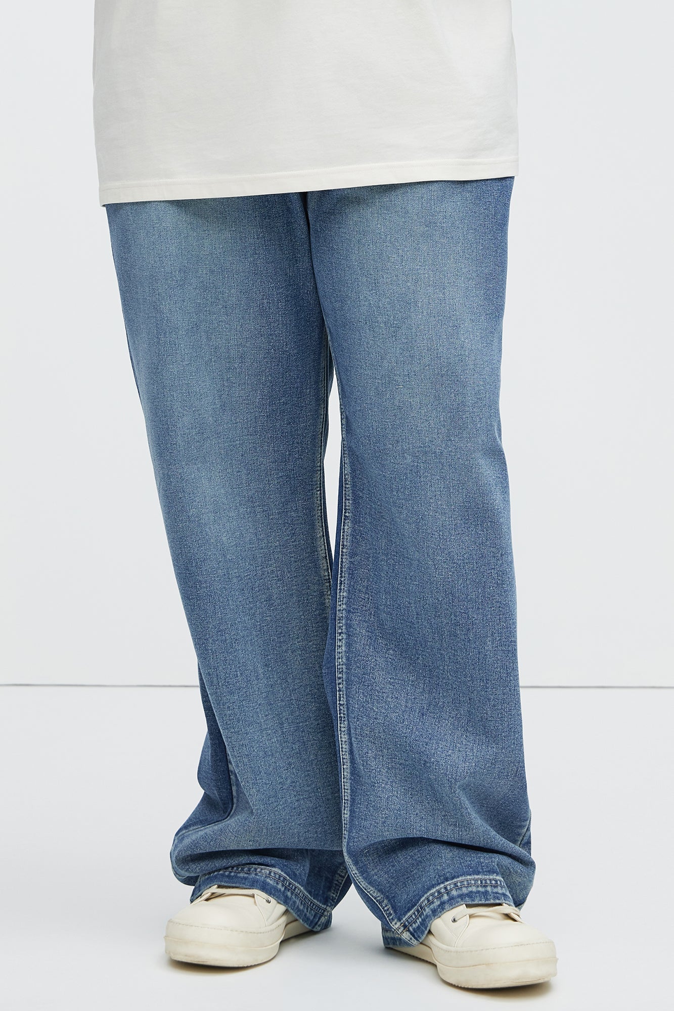 The All Day Flex Waist Baggy Jean - Indigo Fashion Nova
