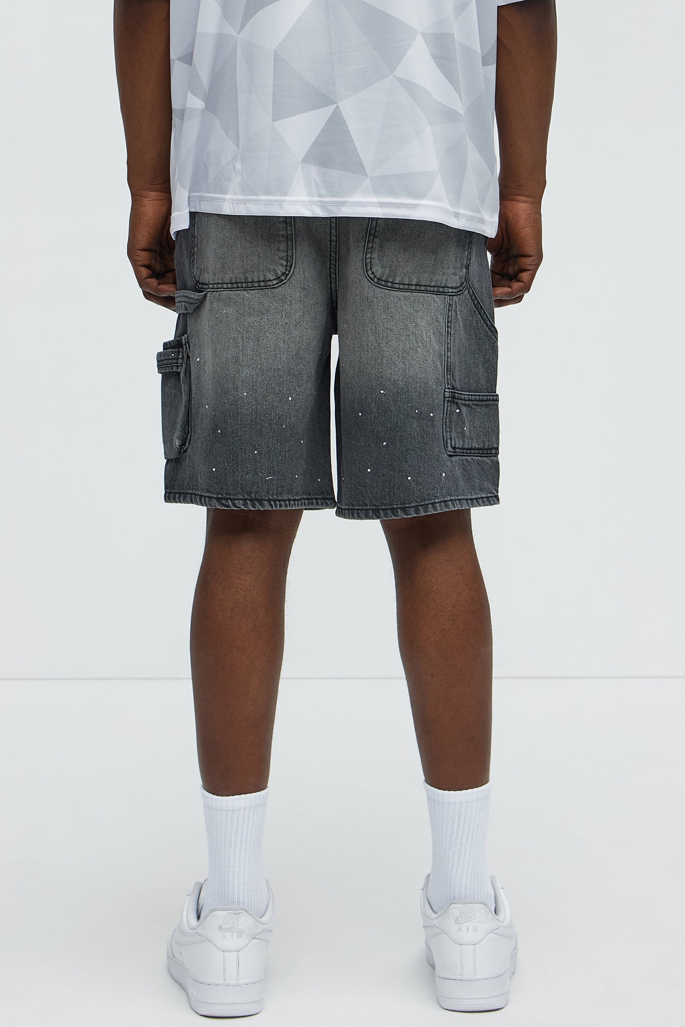 Two Ways Relaxed Denim Shorts - Black Wash Fashion Nova