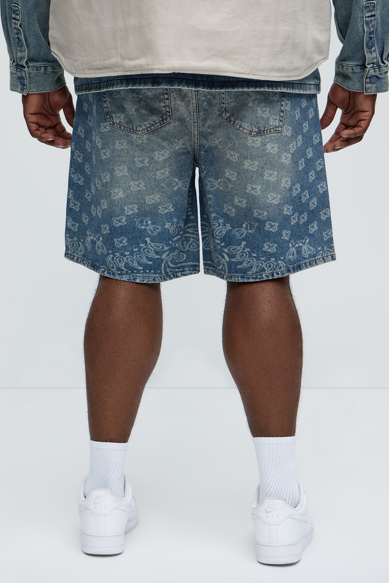 Paisley Last Relaxed Denim Shorts - Medium Blue Wash Fashion Nova