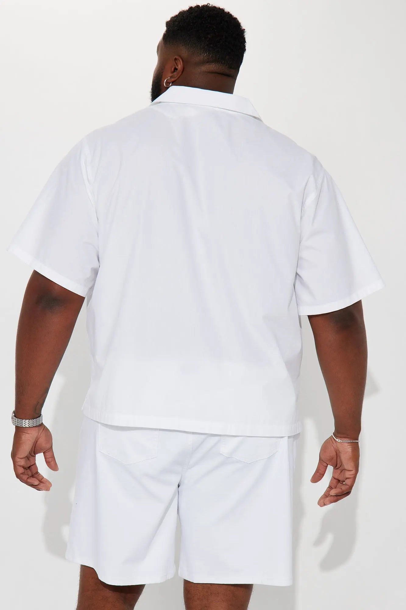 Ryland Relaxed Cotton Short Sleeve Cuban Shirt - White Fashion Nova