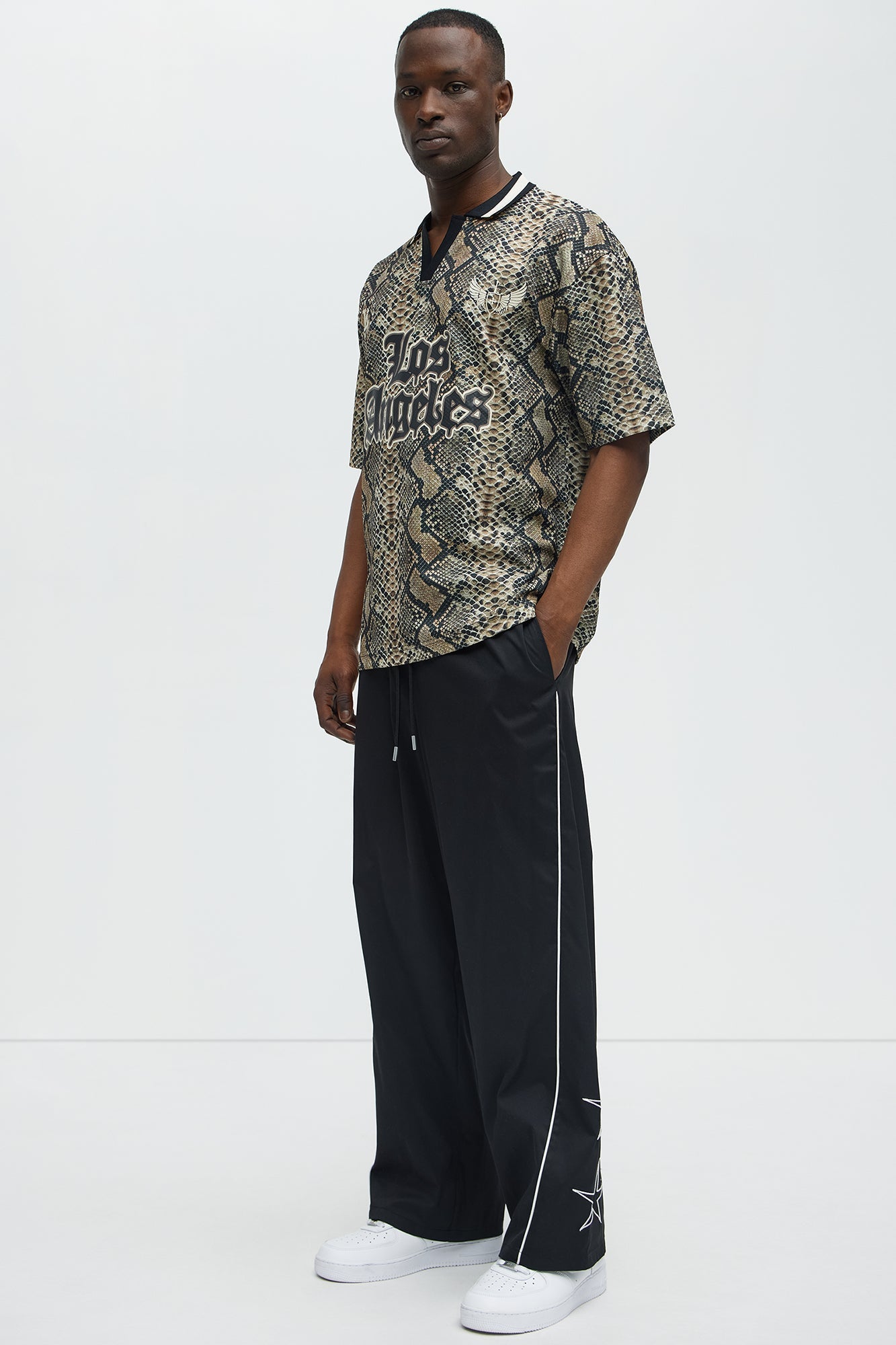Star Boi Baggy Pants - Black Fashion Nova