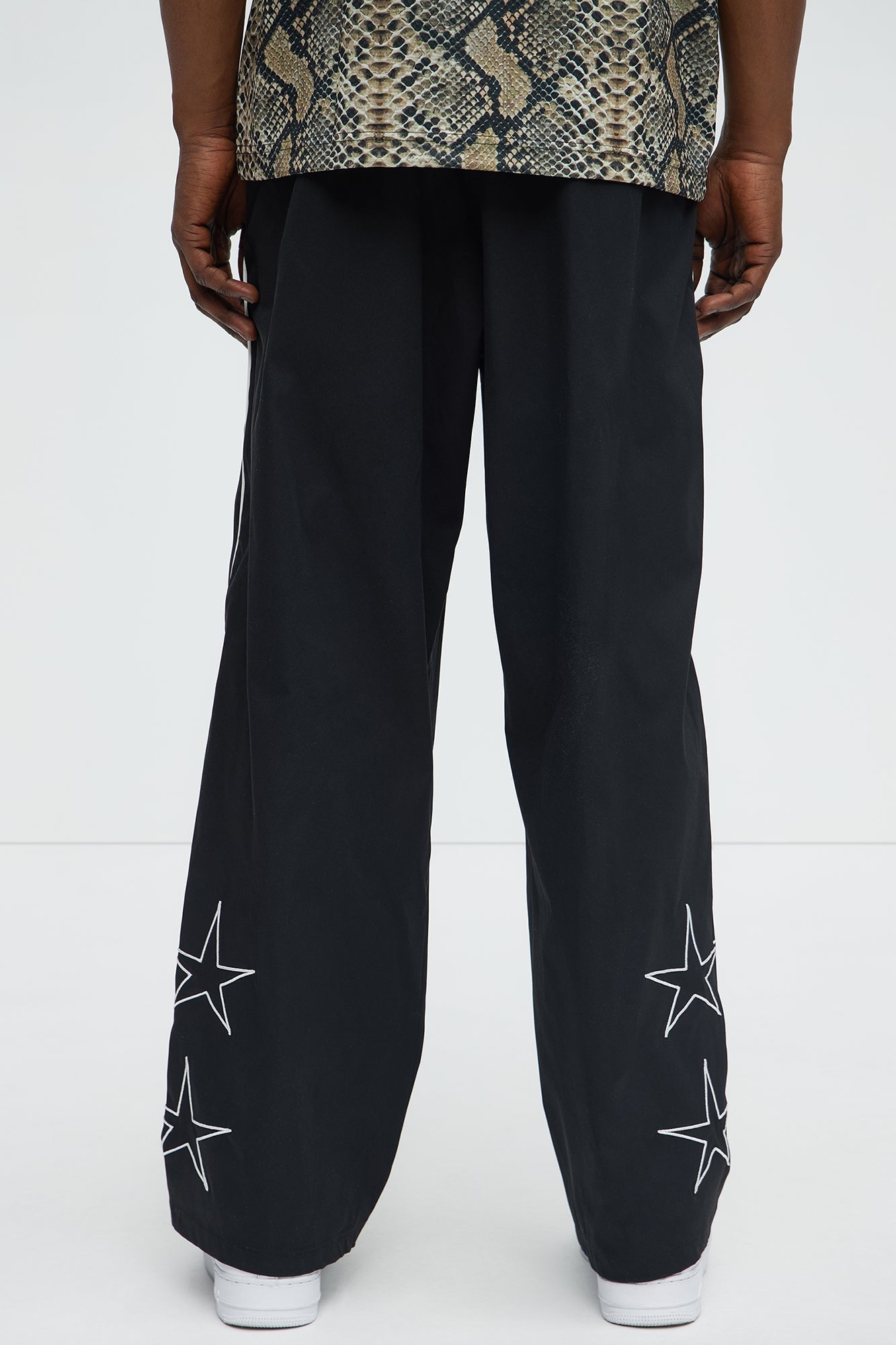 Star Boi Baggy Pants - Black Fashion Nova