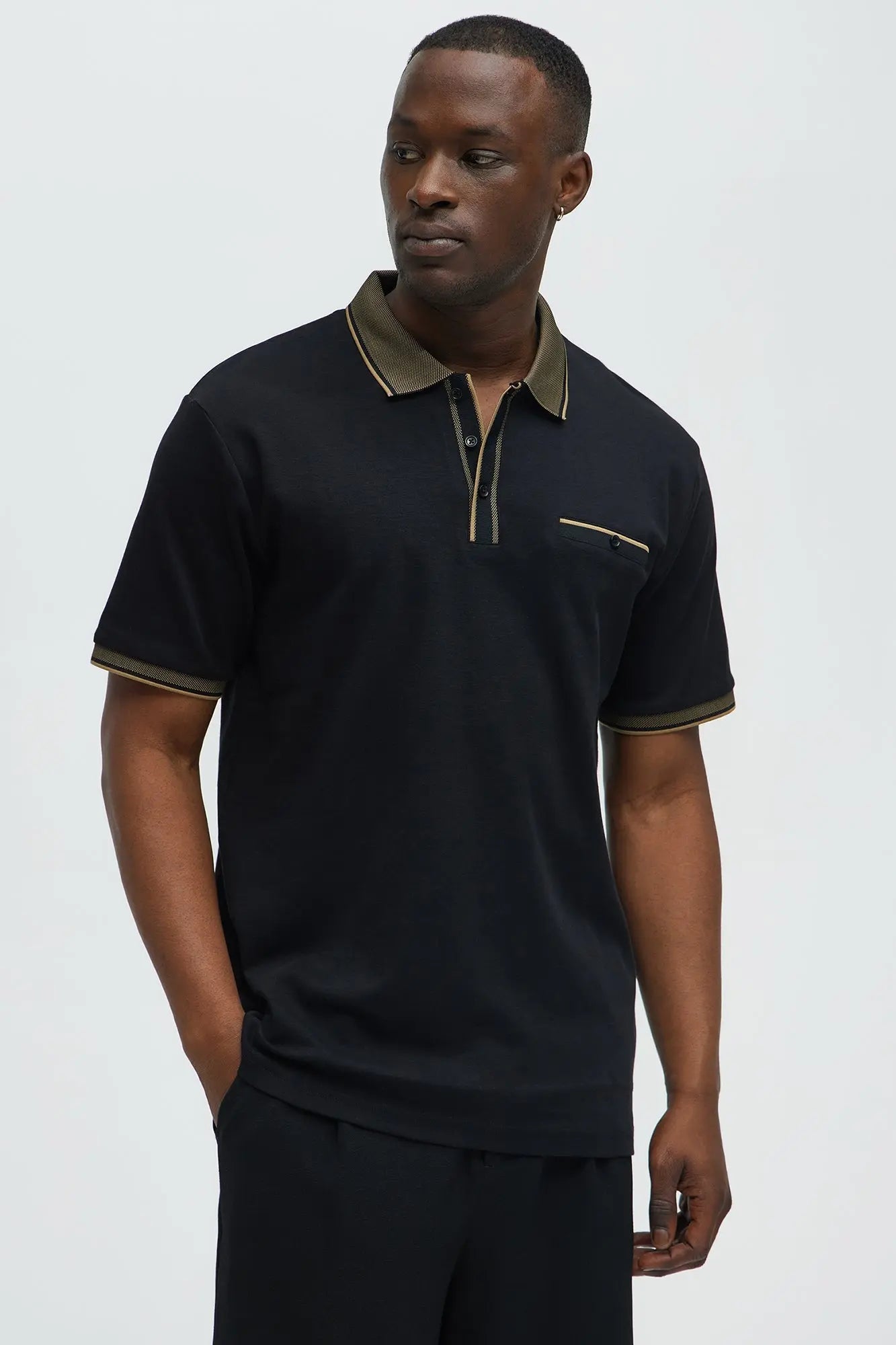 Classy Short Sleeve Polo - Black Fashion Nova