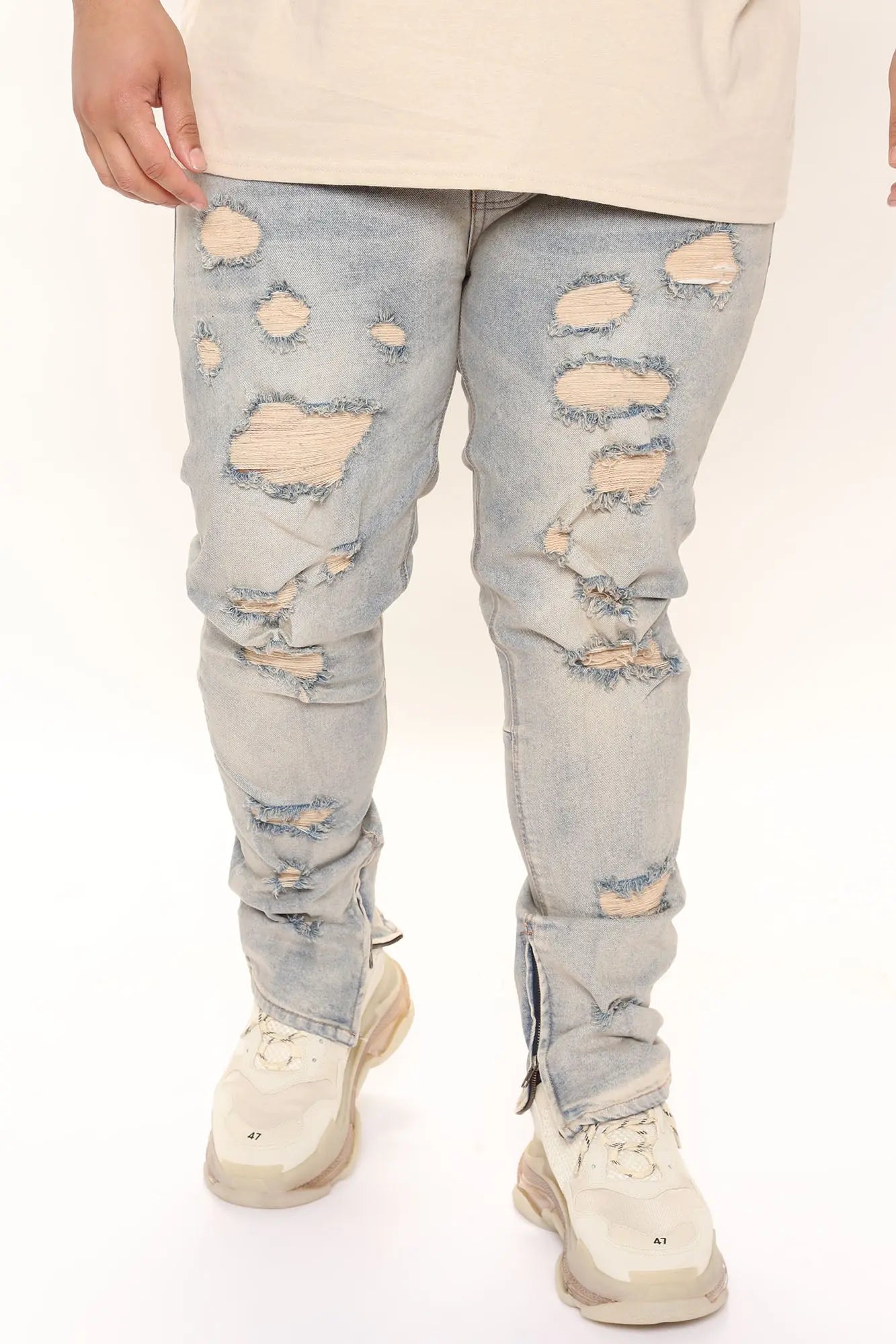 Stay Positive Skinny Jean - Light Blue Wash Fashion Nova