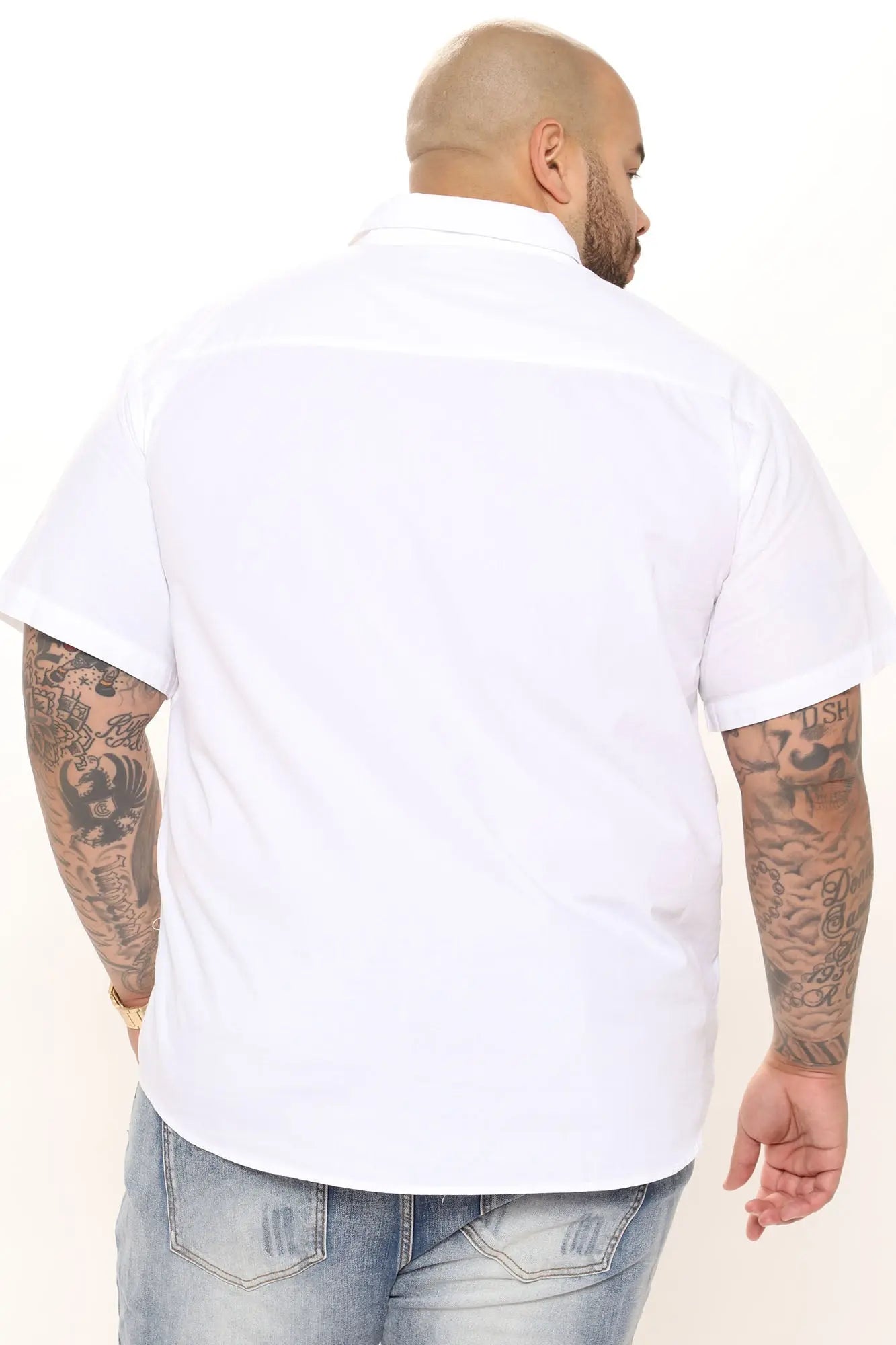 Ryland Short Sleeve Button Up Shirt - White Fashion Nova