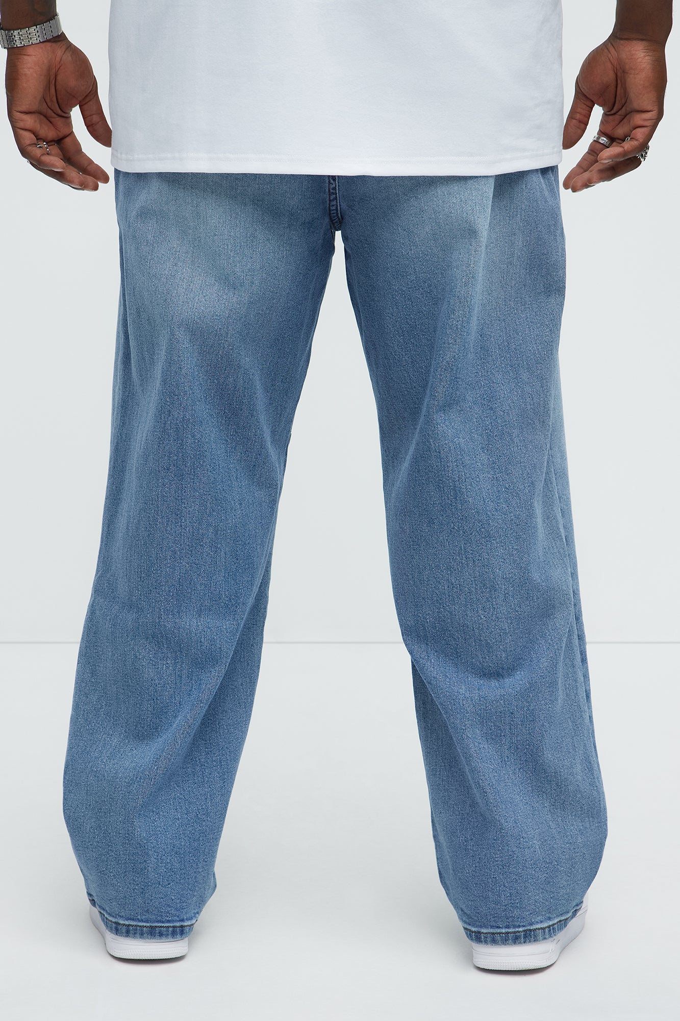 Kylan Classic Baggy Jeans - Medium Blue Wash Fashion Nova