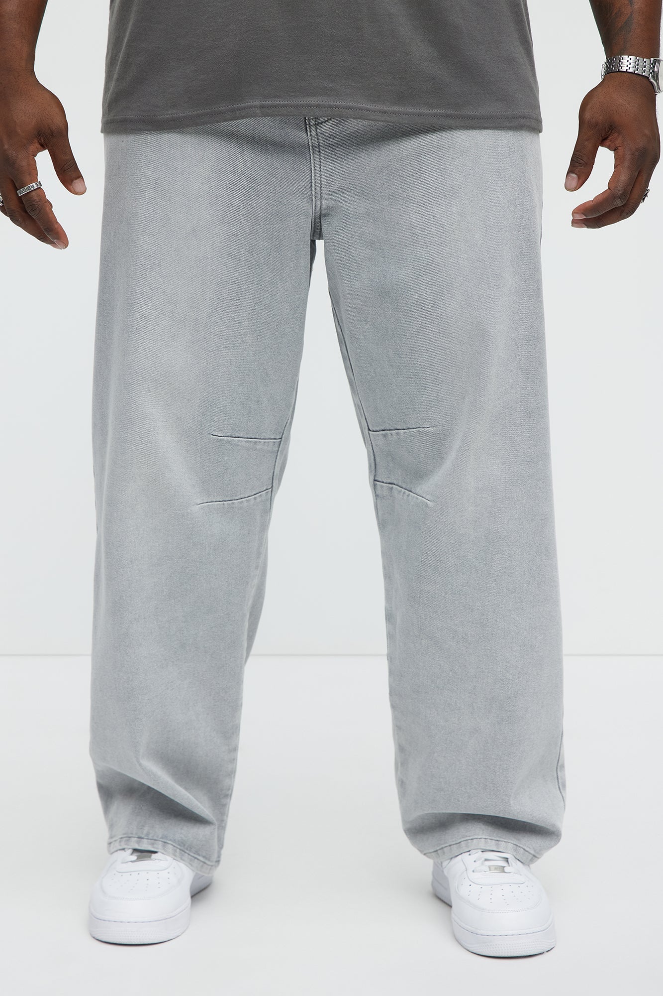 Kylan Classic Baggy Jeans - Slate Grey Fashion Nova