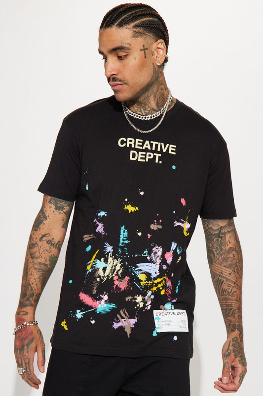 Creative Dept Short Sleeve Tee - Black Fashion Nova