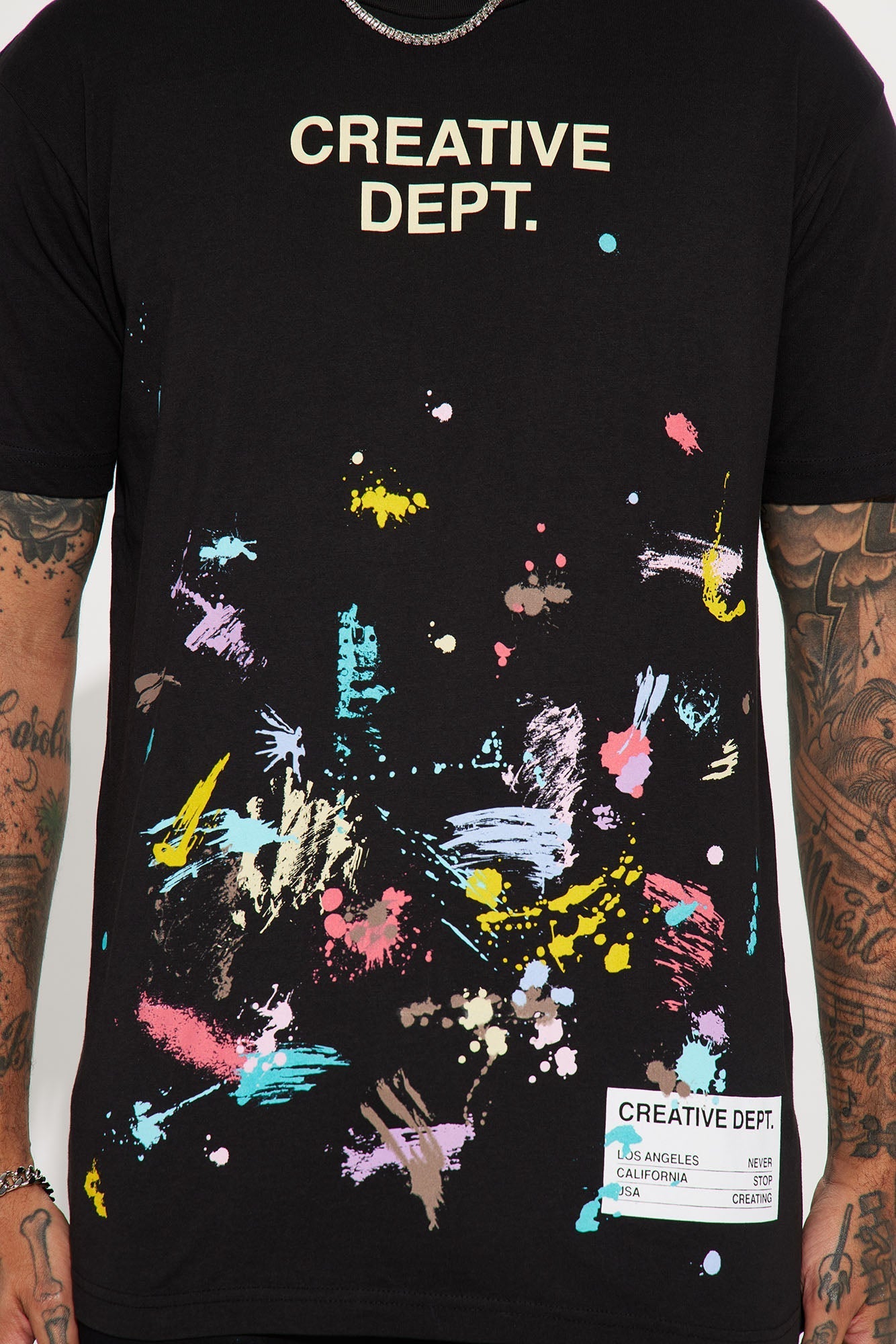 Creative Dept Short Sleeve Tee - Black Fashion Nova