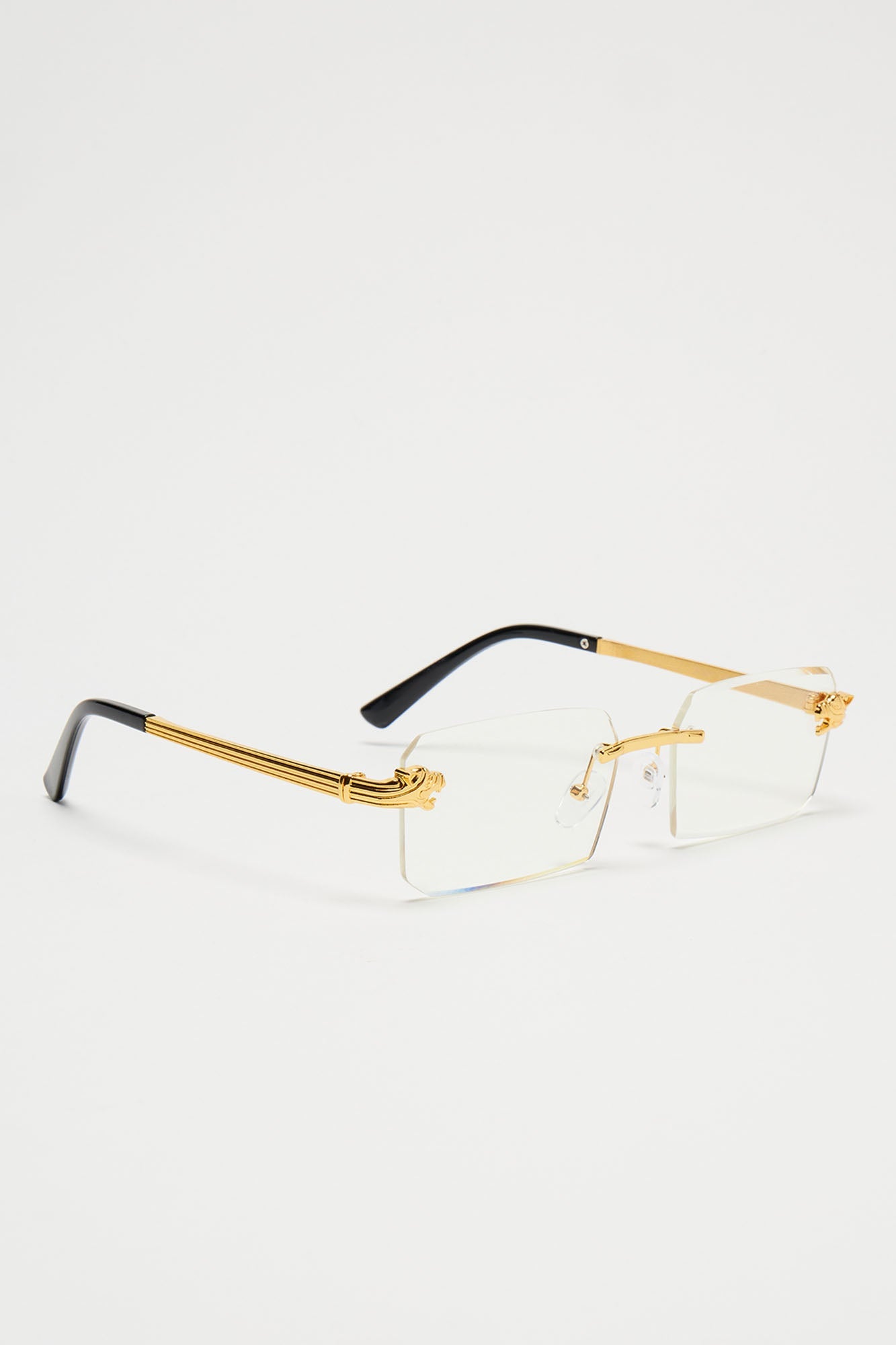 Burn It Down Sunglasses - Gold/Clear Fashion Nova