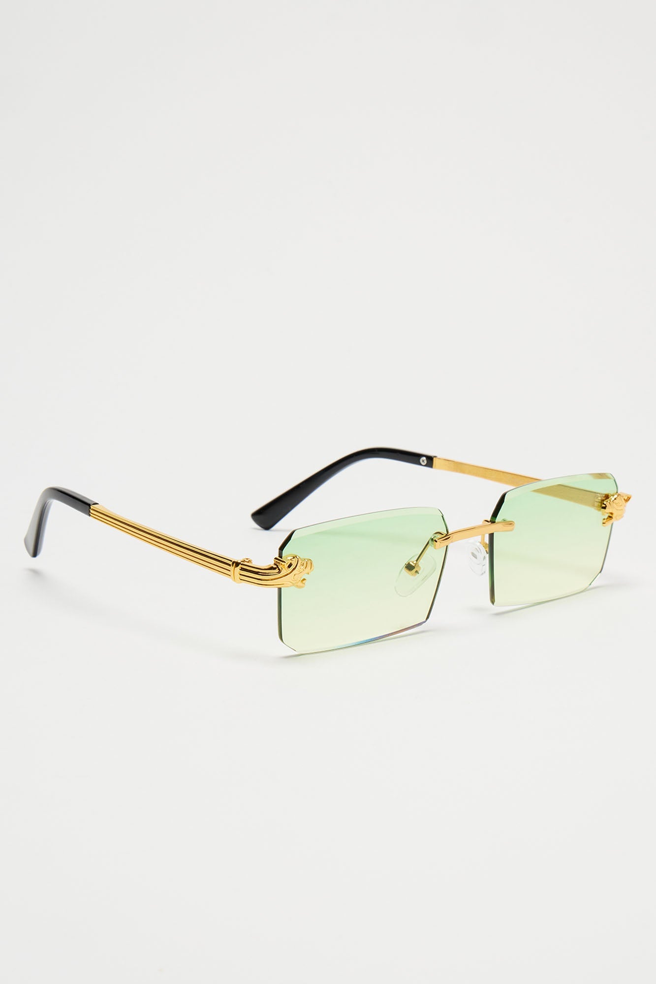 Burn It Down Sunglasses - Gold/combo Fashion Nova