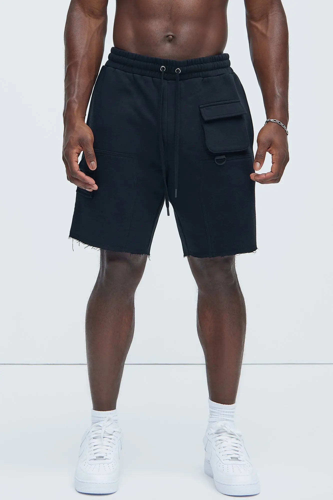 Tyson Keep It Going Carpenter Sweat Shorts - Black Fashion Nova