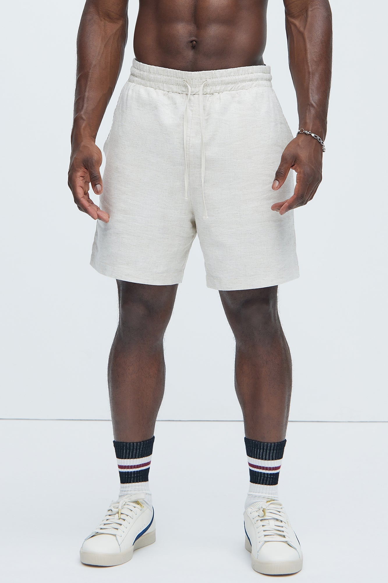 Bahamas Linen Shorts - Oatmeal Fashion Nova