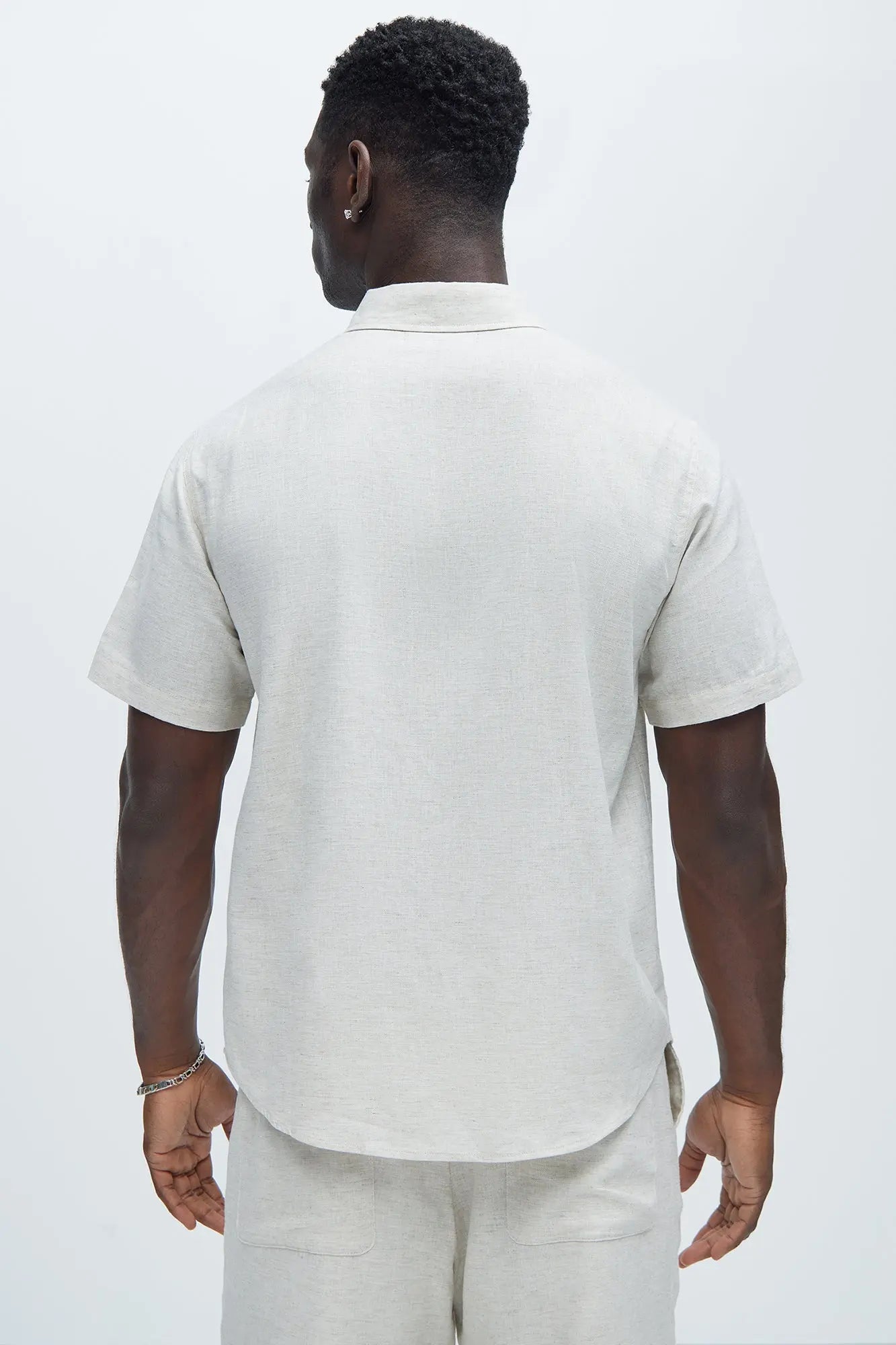 Bahamas Linen Classic Button Up Shirt - Oatmeal Fashion Nova