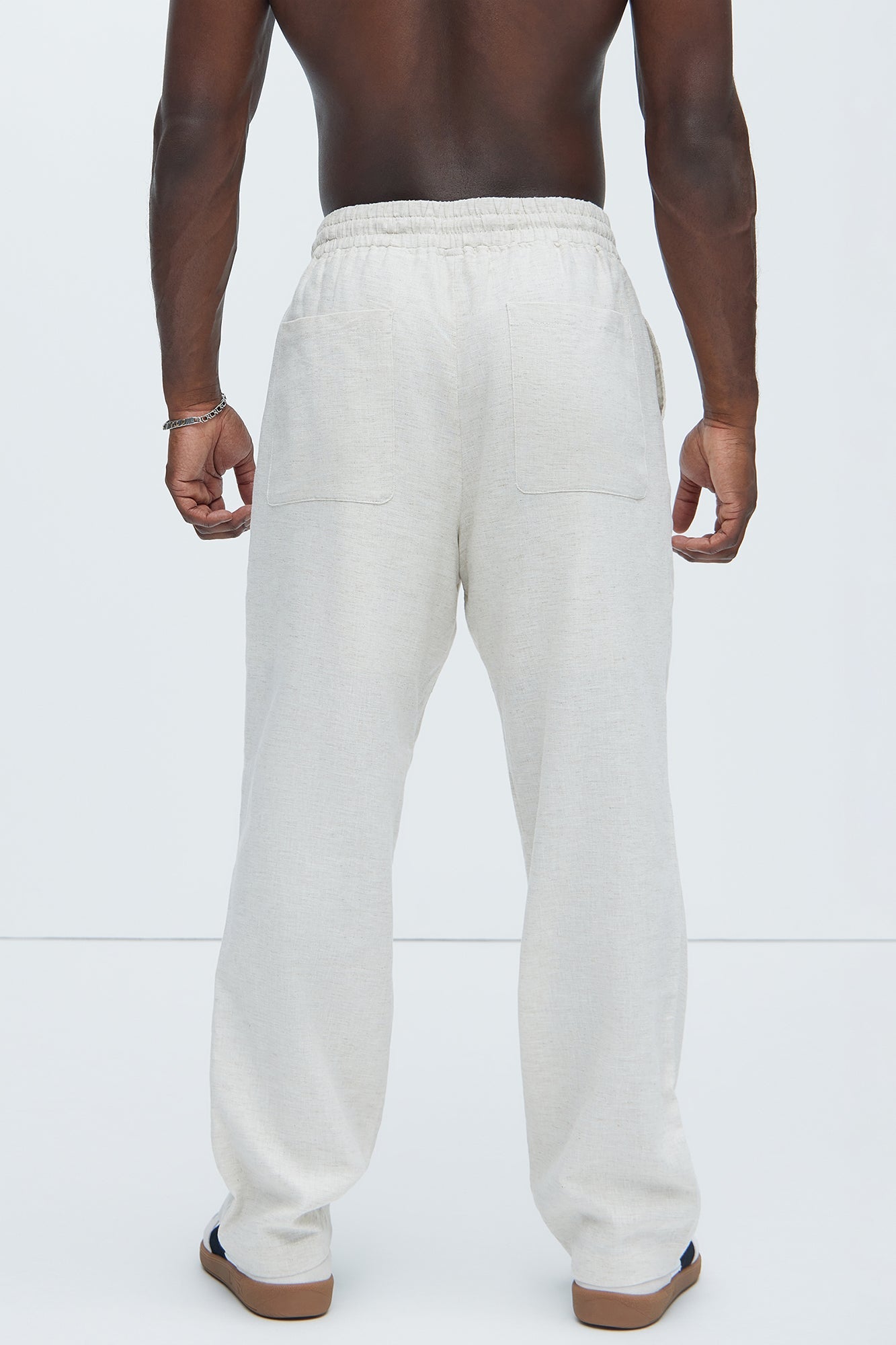 Bahamas Straight Linen Pants - Oatmeal Fashion Nova