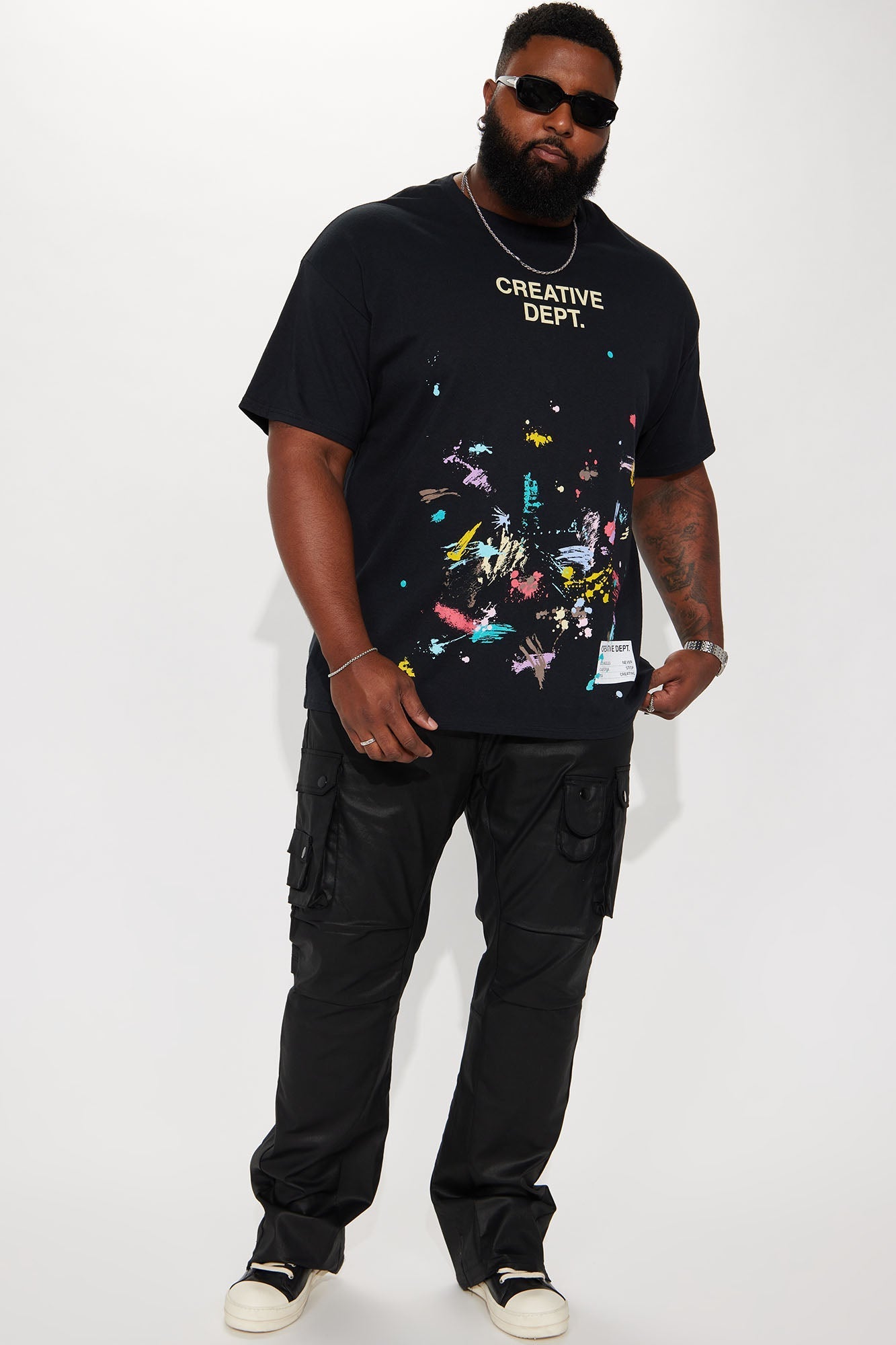 Creative Dept Short Sleeve Tee - Black Fashion Nova
