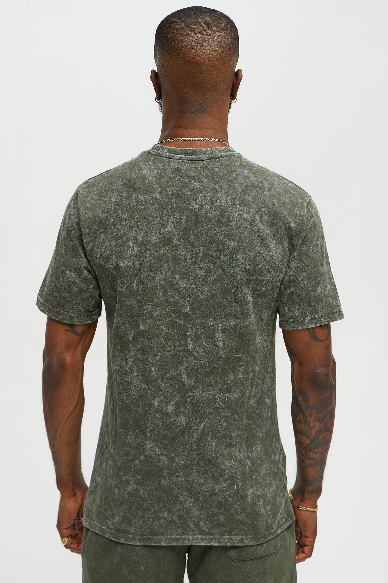 Self Made Short Sleeve Tee - Olive Fashion Nova