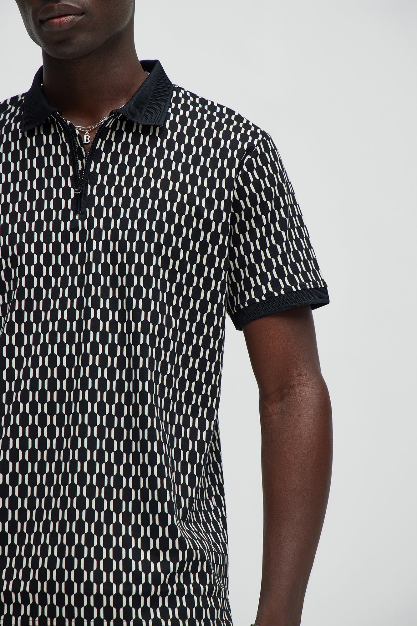 Interlocked Polo - Black Fashion Nova