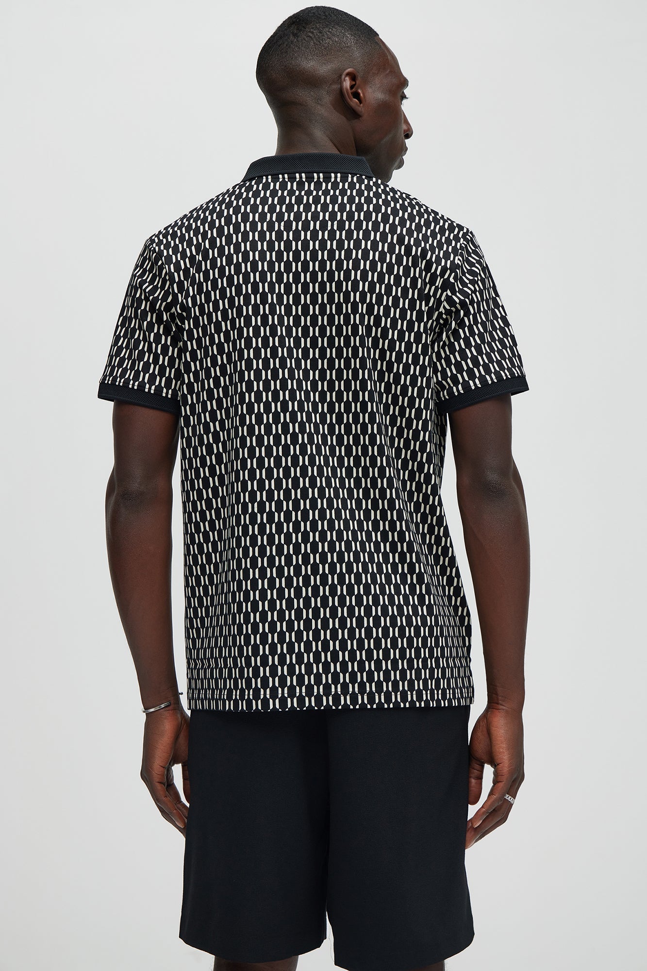 Interlocked Polo - Black Fashion Nova