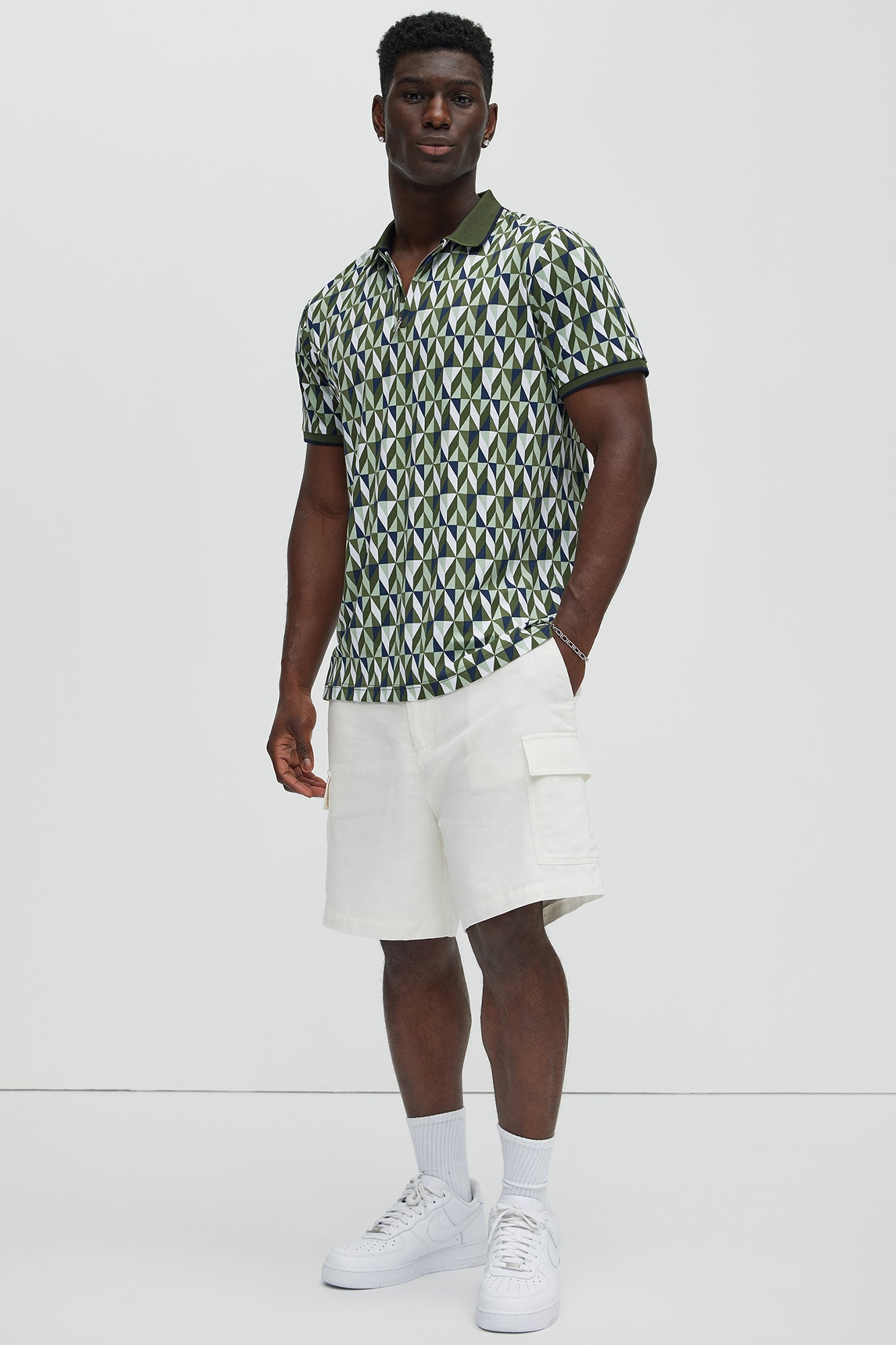 Bahamas Linen Cargo Shorts - White Fashion Nova