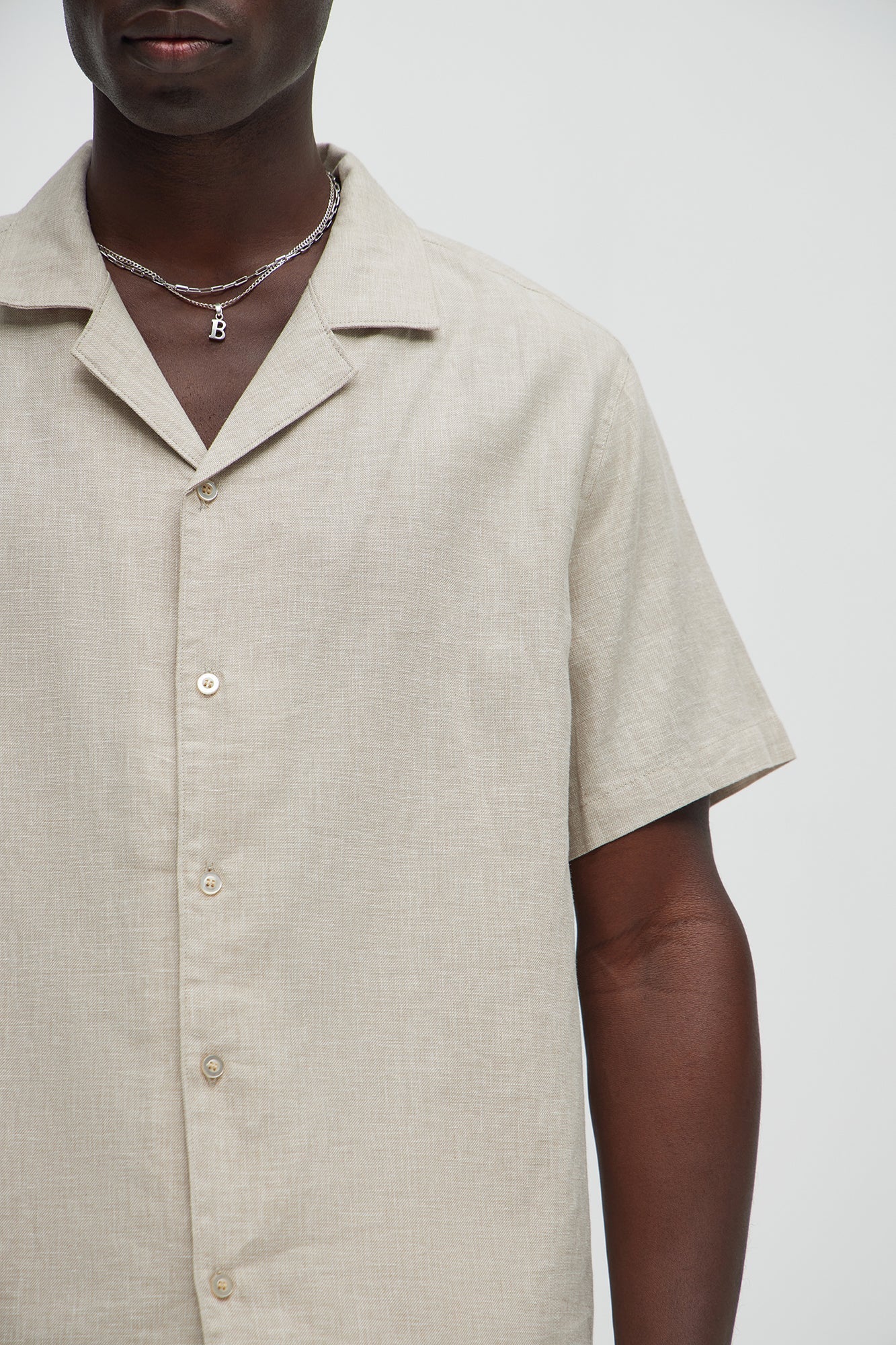 Bahamas Linen Shirt - Stone Fashion Nova