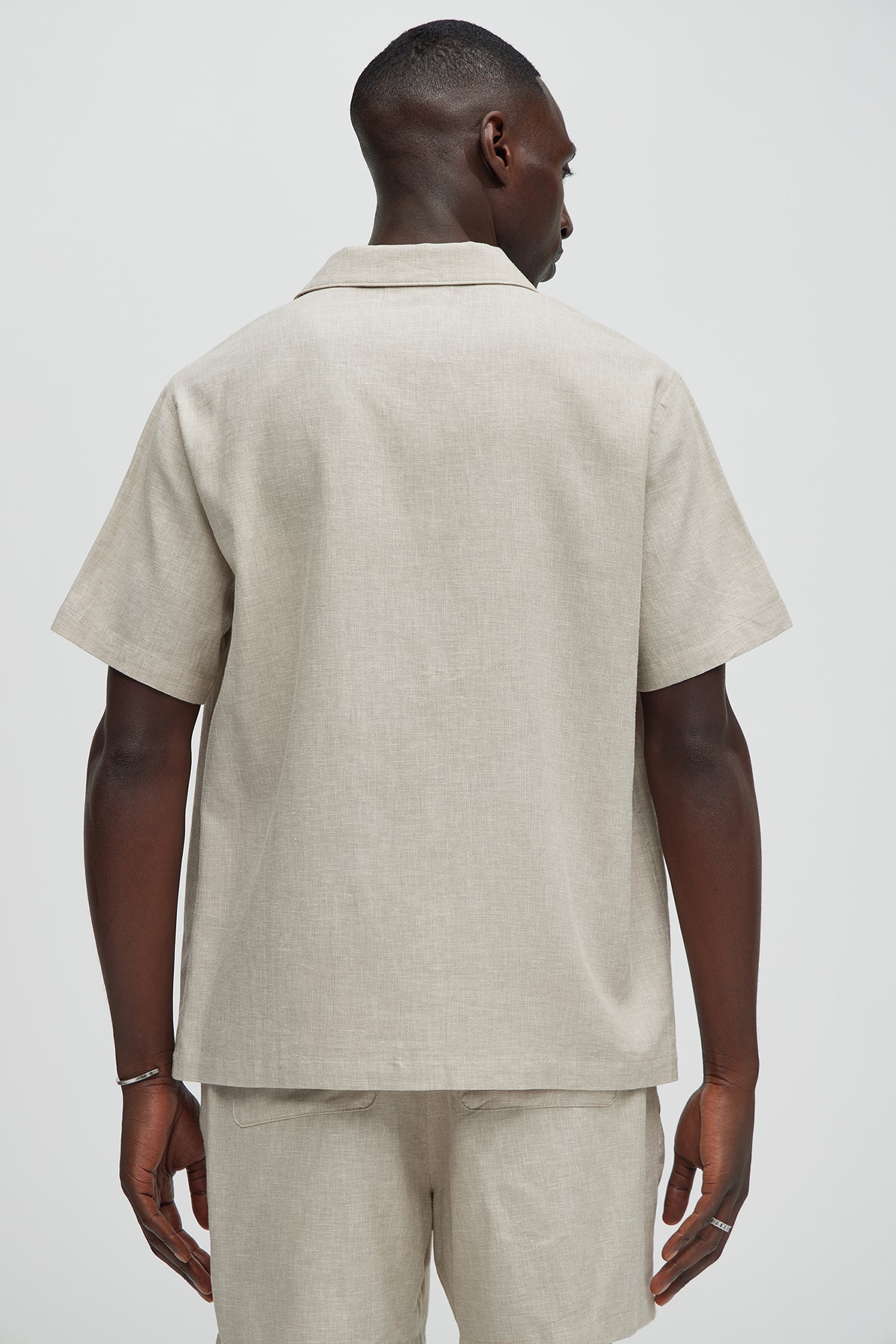 Bahamas Linen Shirt - Stone Fashion Nova