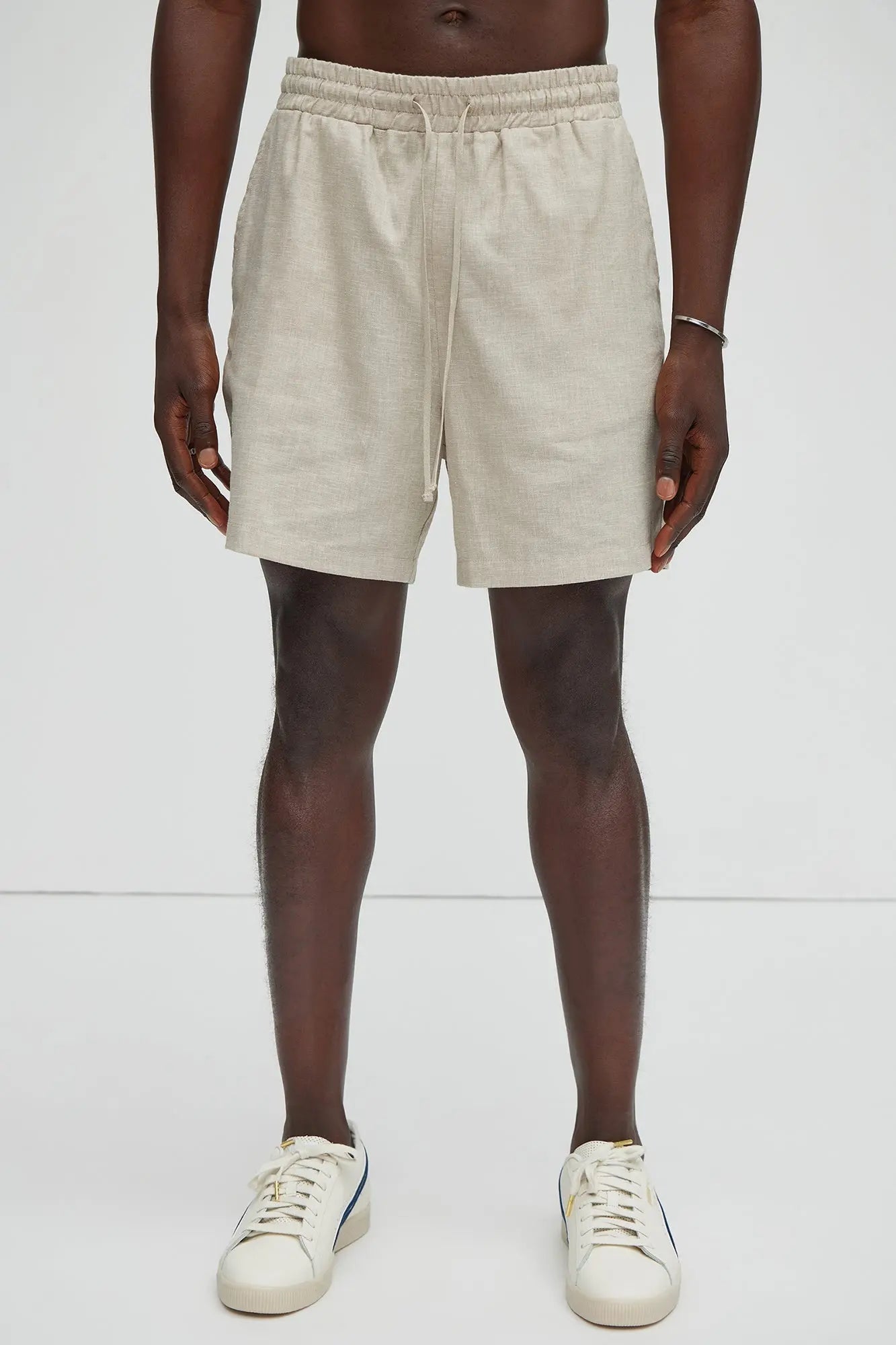 Bahamas Linen Shorts - Stone Fashion Nova