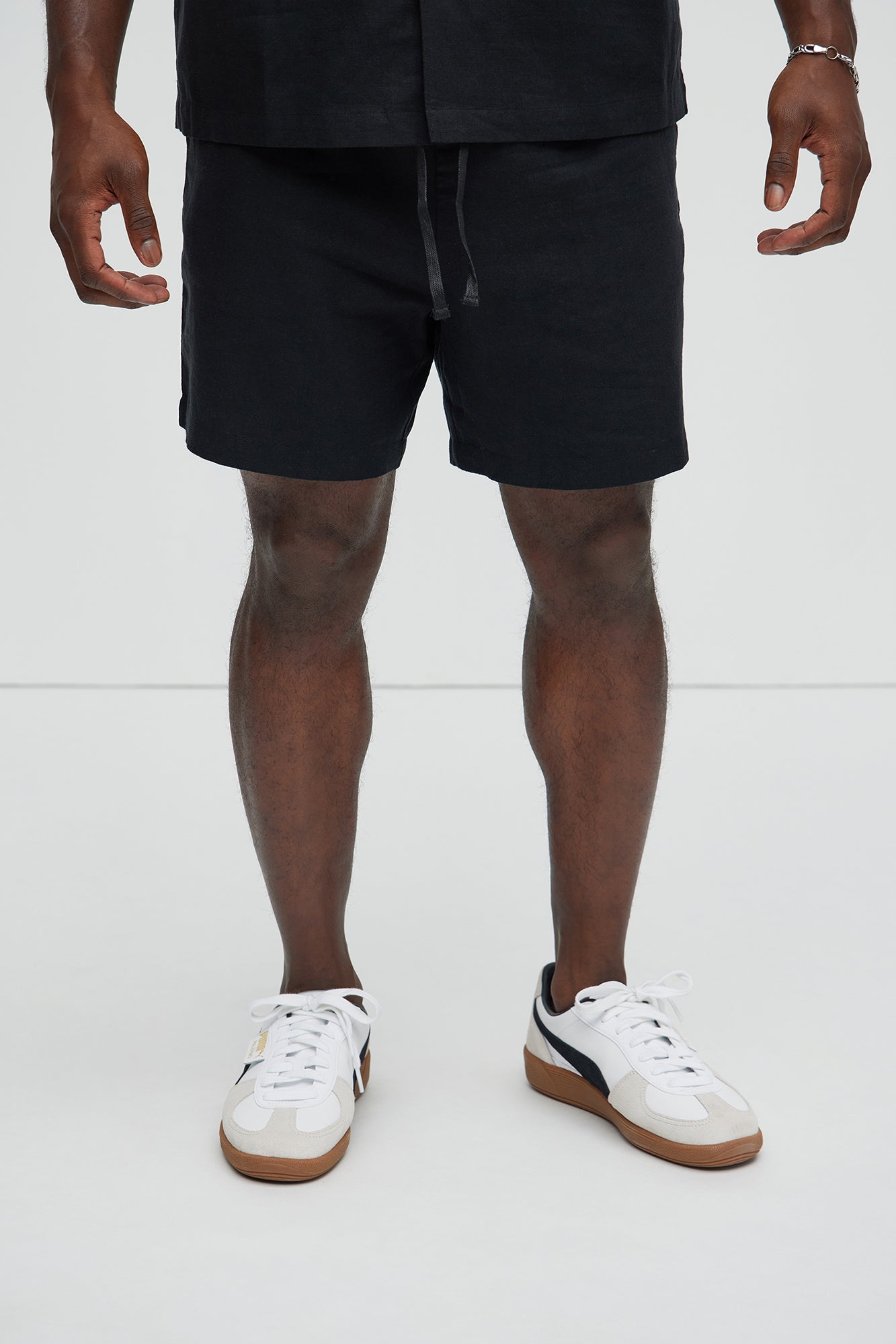 Bahamas Linen Shorts - Black Fashion Nova
