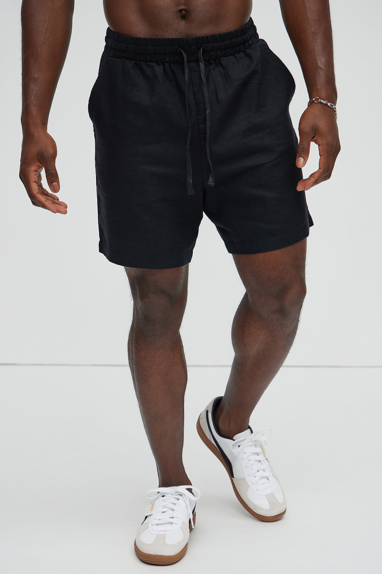 Bahamas Linen Shorts - Black Fashion Nova