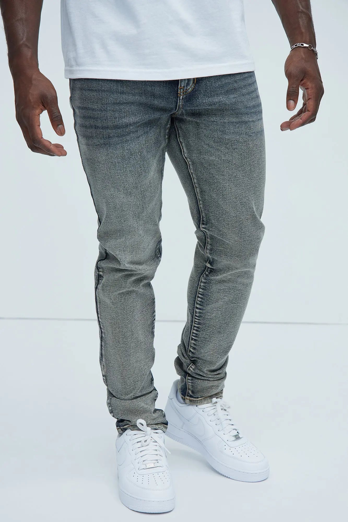 Lance Stacked Skinny Jeans - Dark Wash Fashion Nova