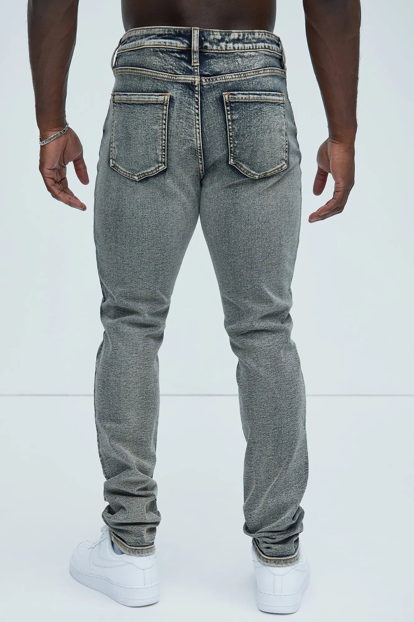 Lance Stacked Skinny Jeans - Dark Wash Fashion Nova