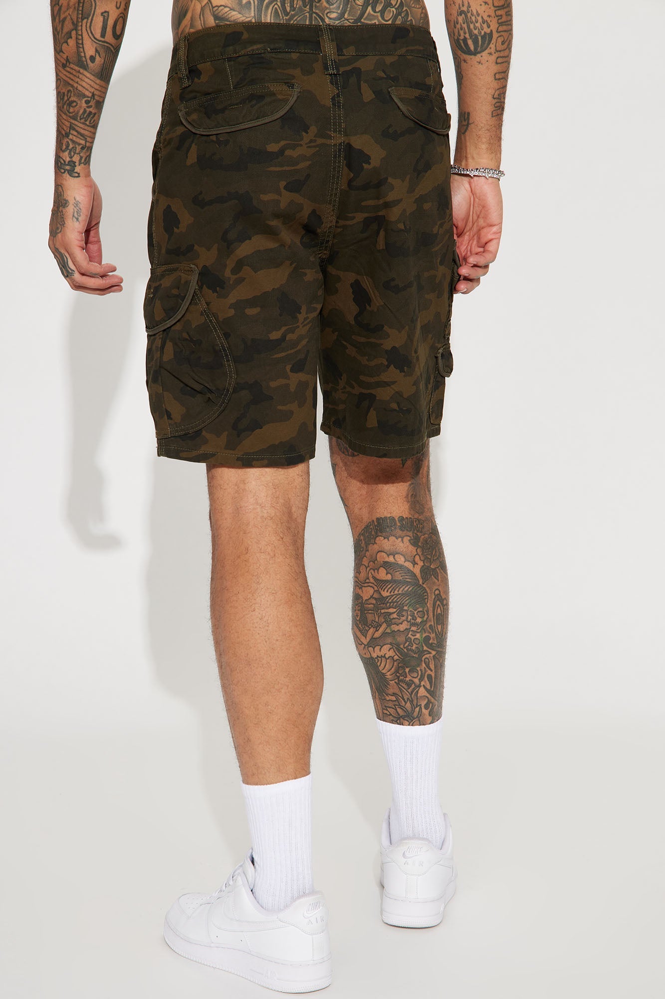 Next Moves Twill Cargo Shorts - Camouflage Fashion Nova