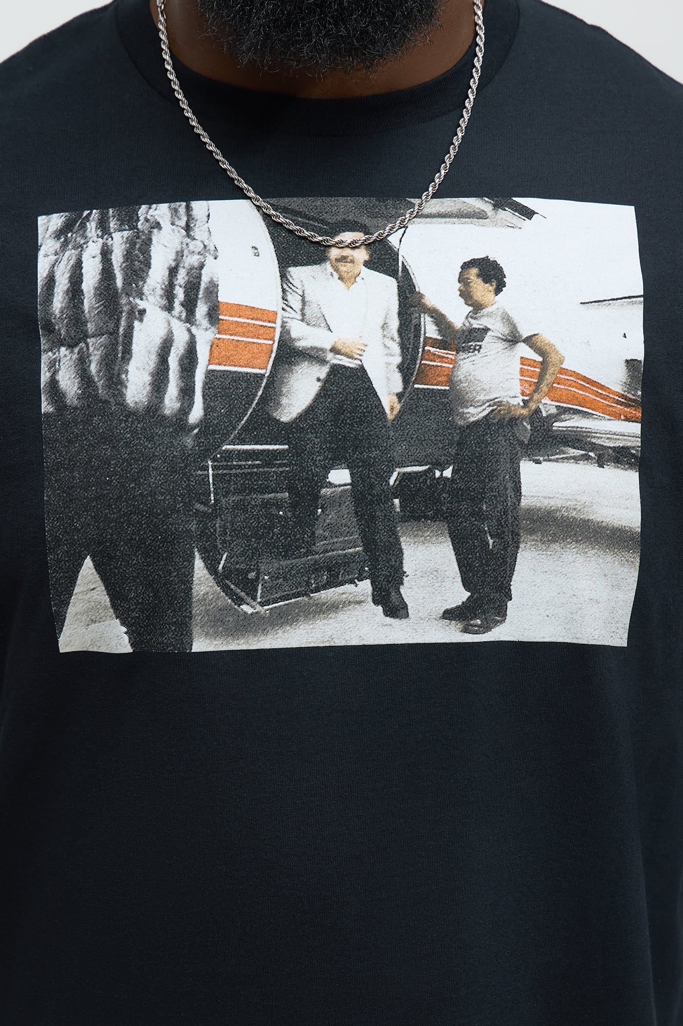 Pablo Escobar Private Plane Short Sleeve Tee - Black Fashion Nova