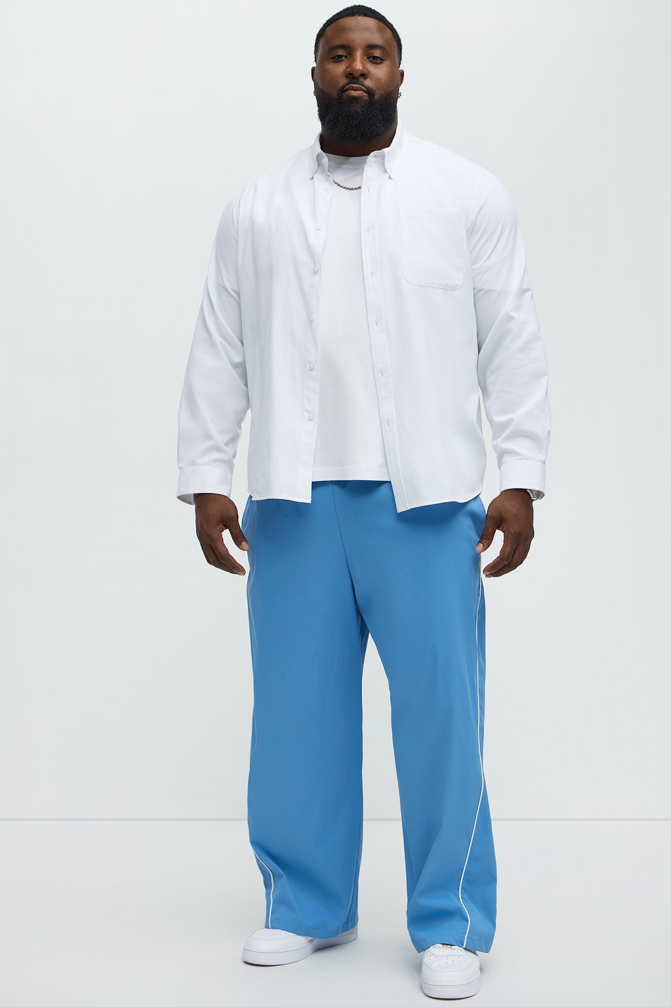 Star Boi Baggy Pants - Blue Fashion Nova
