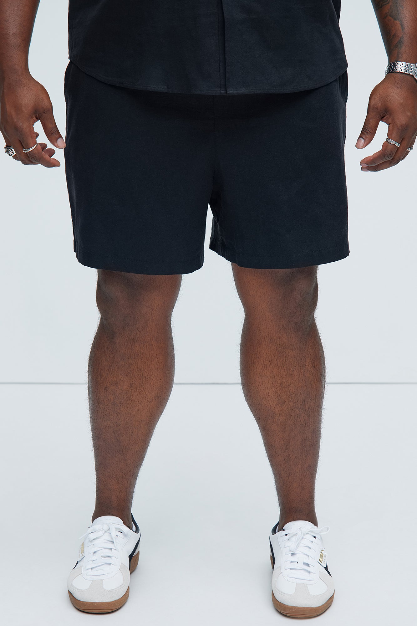 Bahamas Linen Shorts - Black Fashion Nova