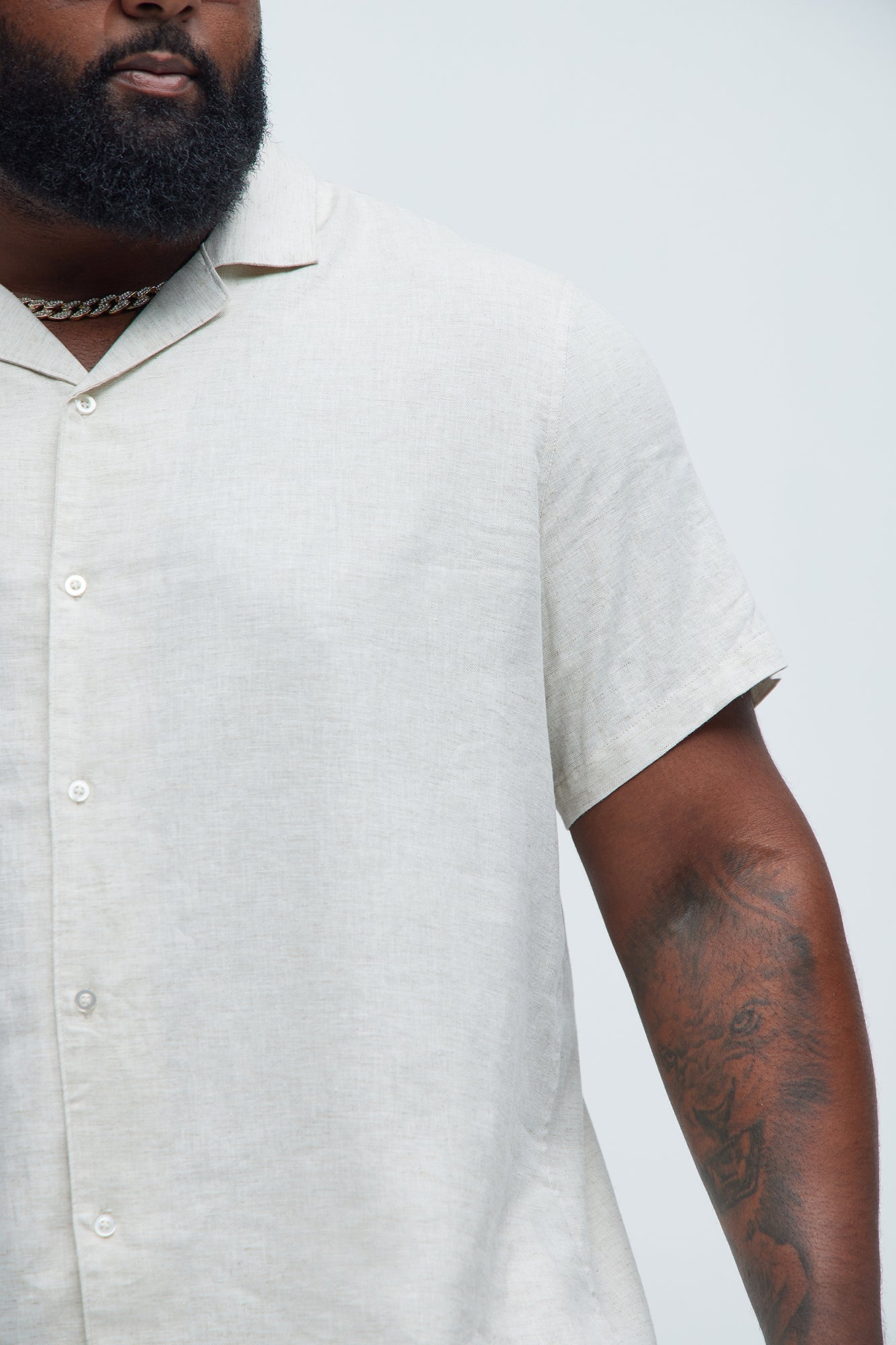 Bahamas Linen Shirt - Oatmeal Fashion Nova