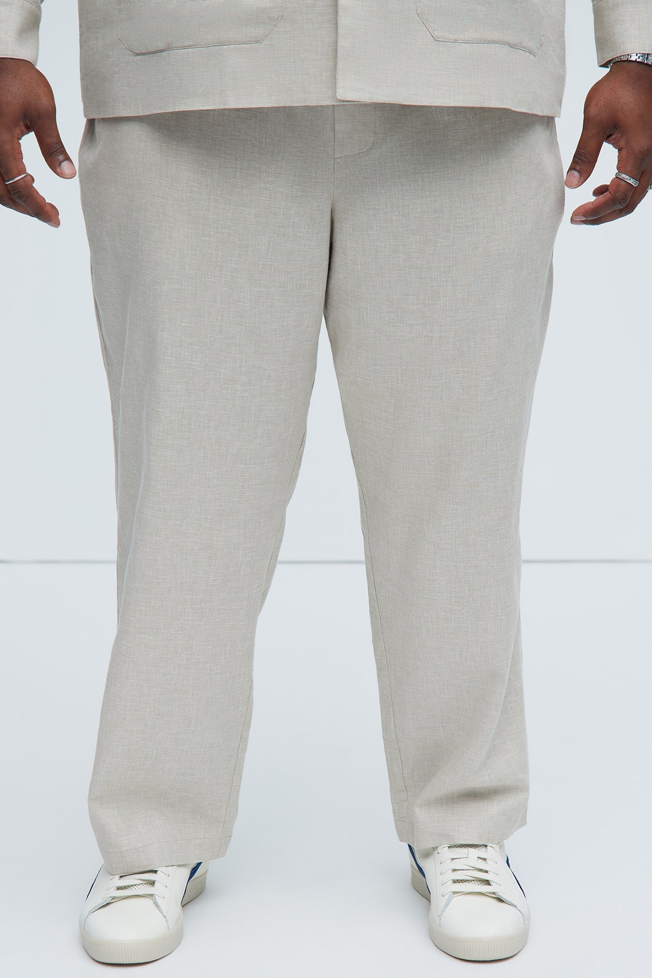 Bahamas Straight Linen Pants - Stone Fashion Nova