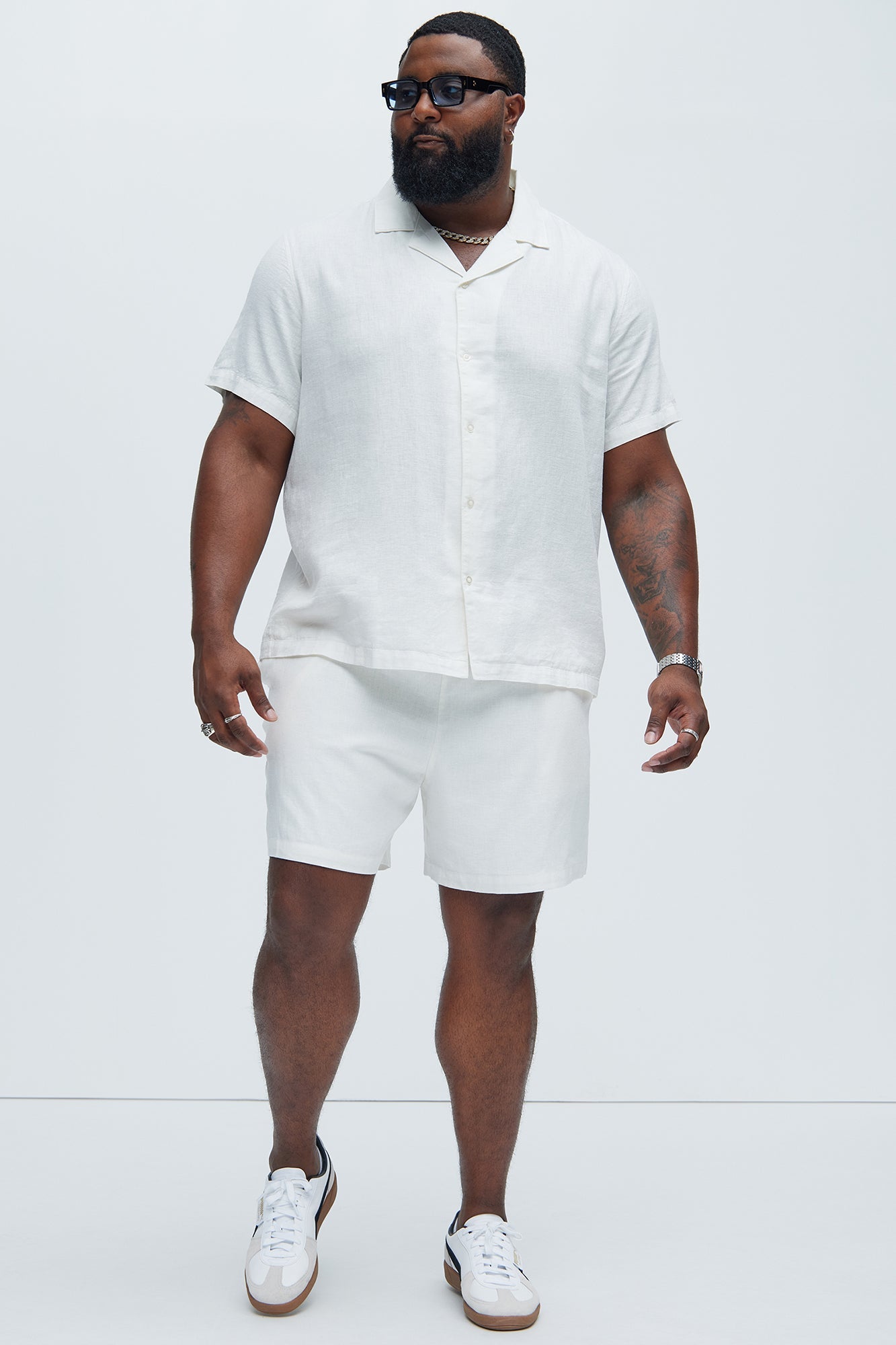 Bahamas Linen Shirt - White Fashion Nova
