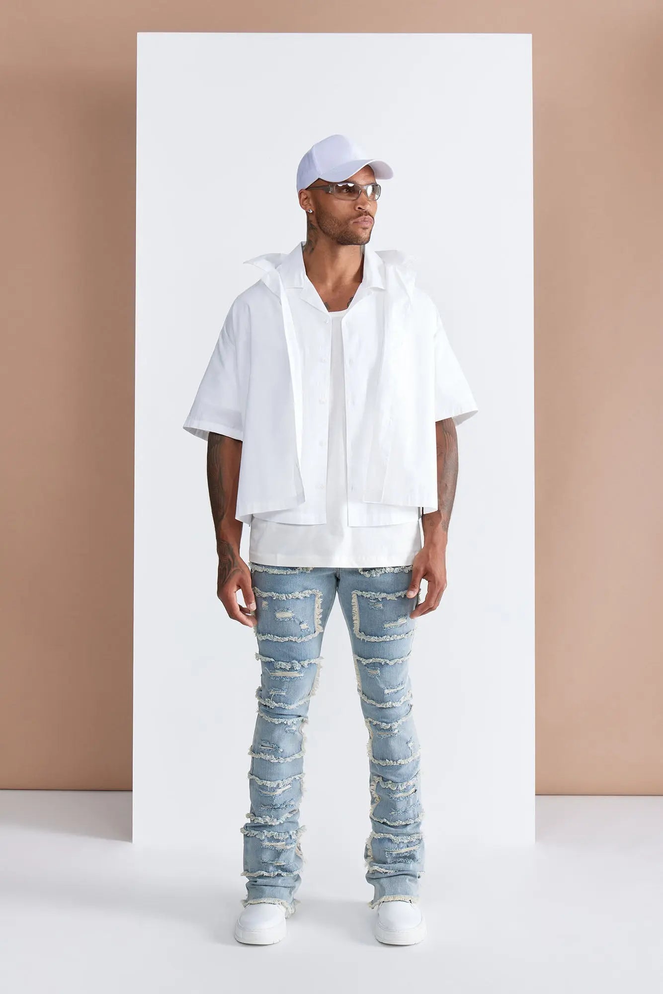 Ryland Relaxed Cotton Short Sleeve Cuban Shirt - White Fashion Nova
